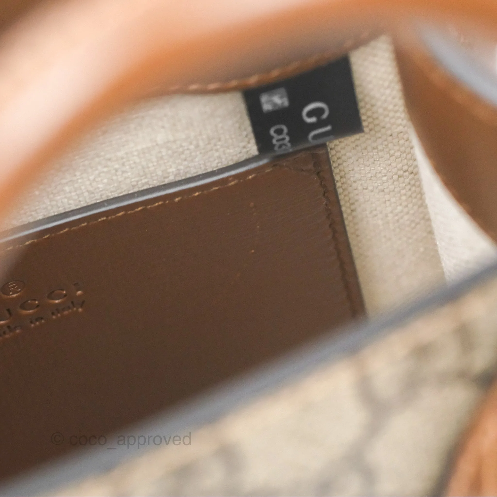 Gucci Mini Tote Bag with Interlocking G Beige / Ebony GG Supreme Canvas