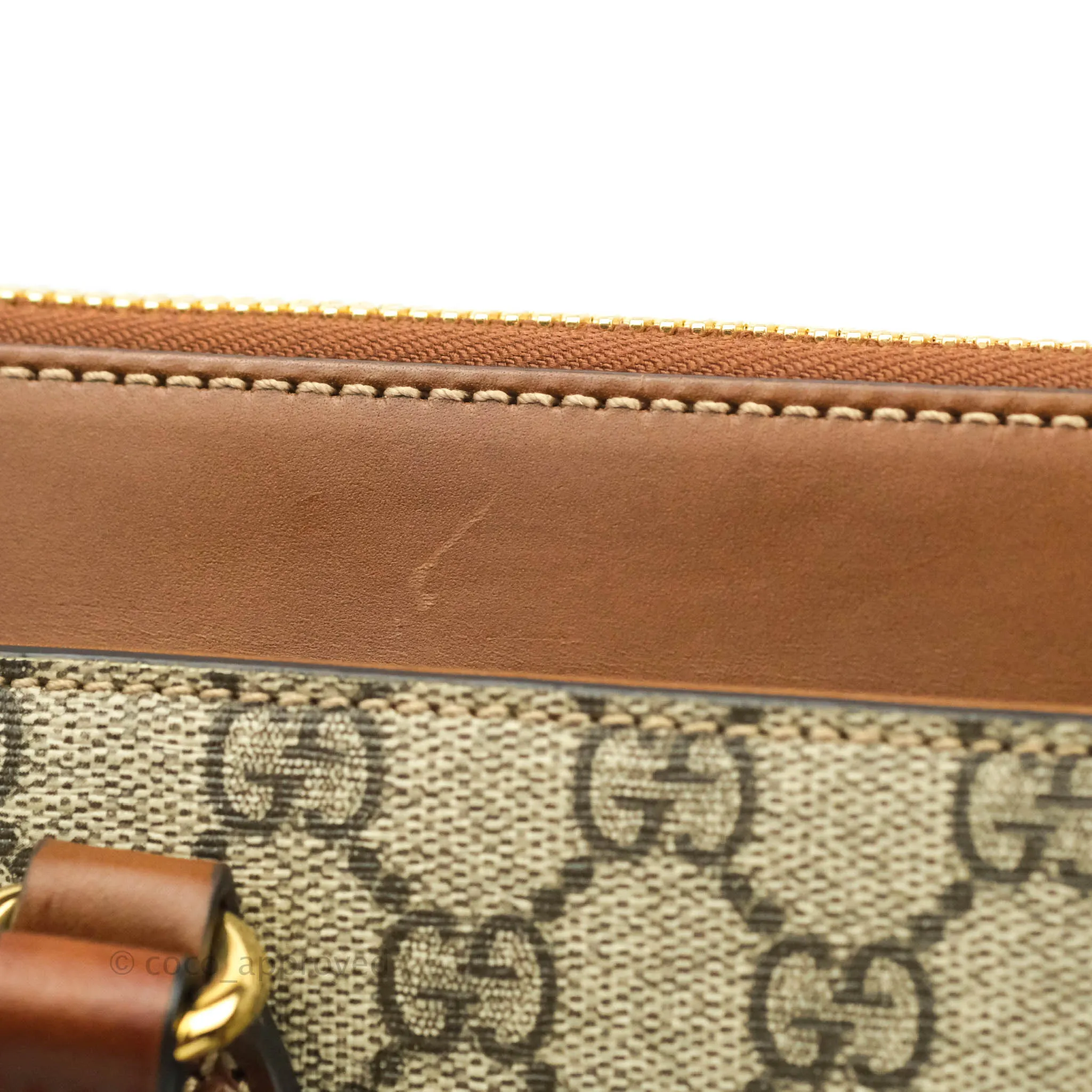 Gucci Monogram Canvas Brown Shopping Tote