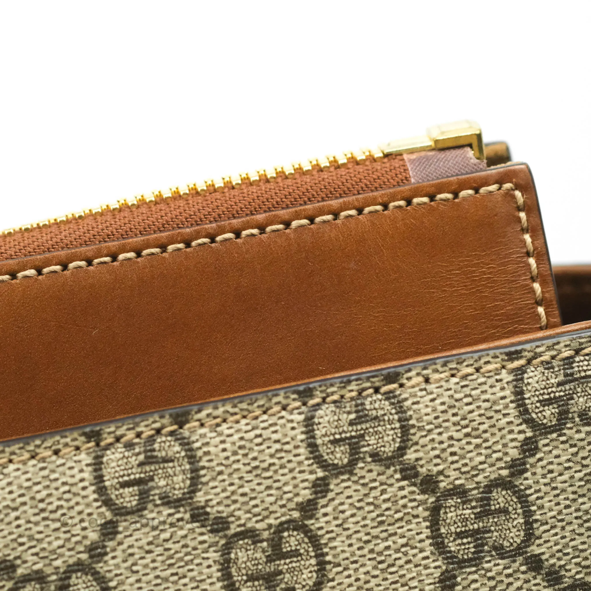 Gucci Monogram Canvas Brown Shopping Tote