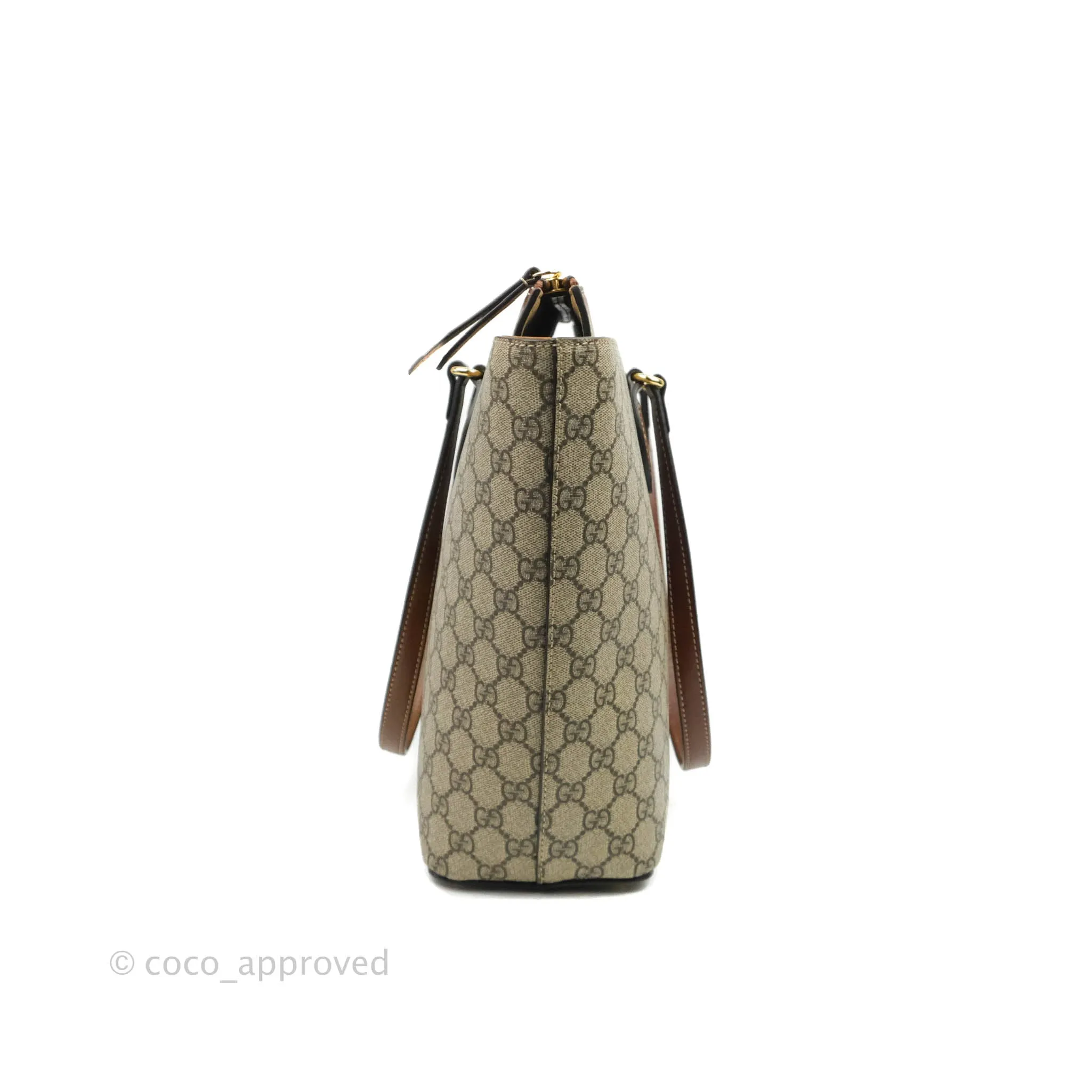 Gucci Monogram Canvas Brown Shopping Tote