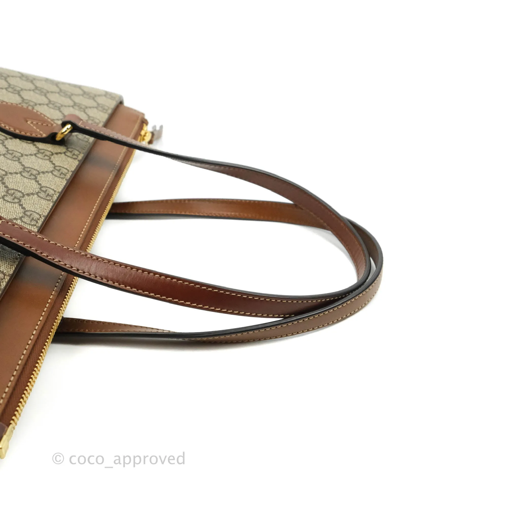 Gucci Monogram Canvas Brown Shopping Tote