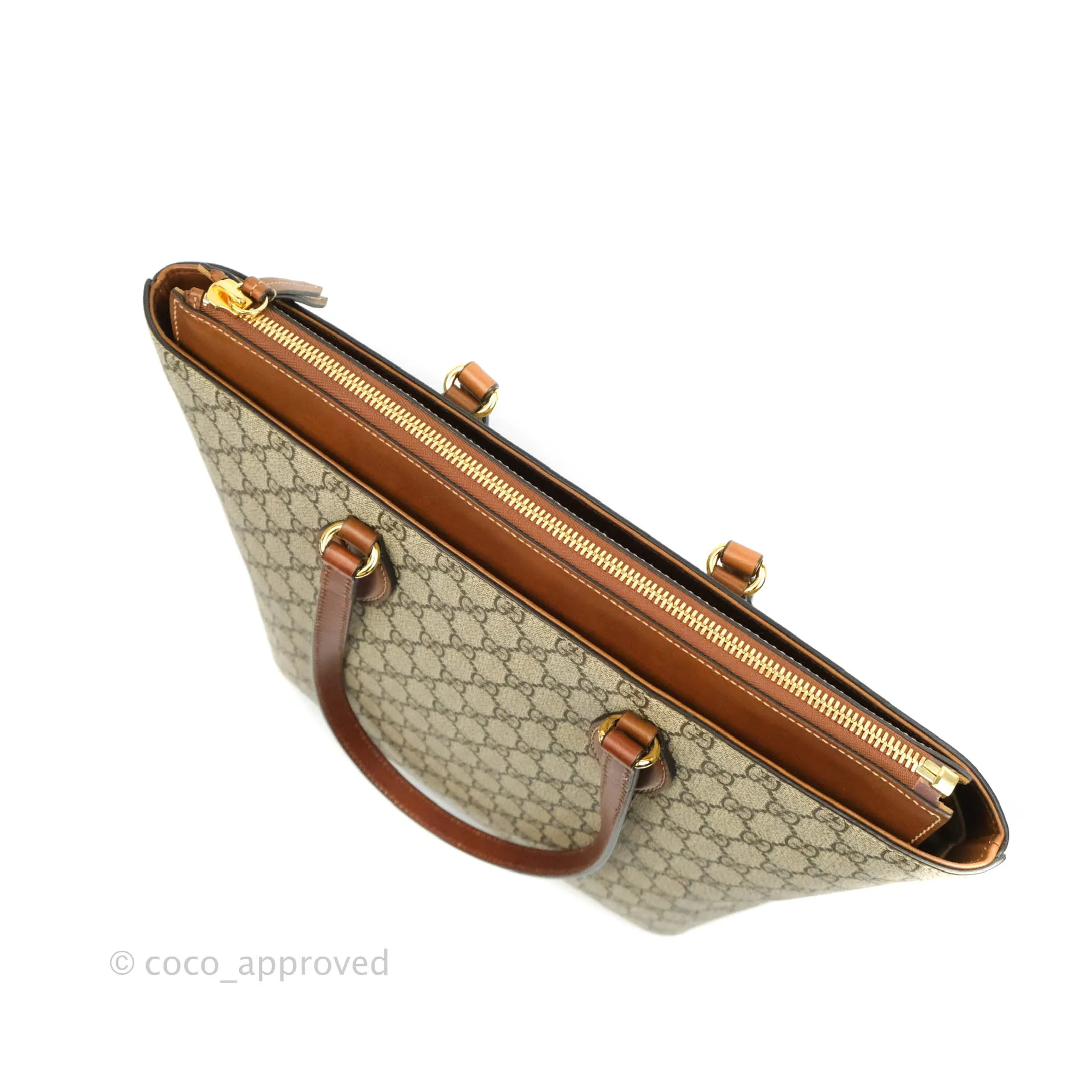 Gucci Monogram Canvas Brown Shopping Tote
