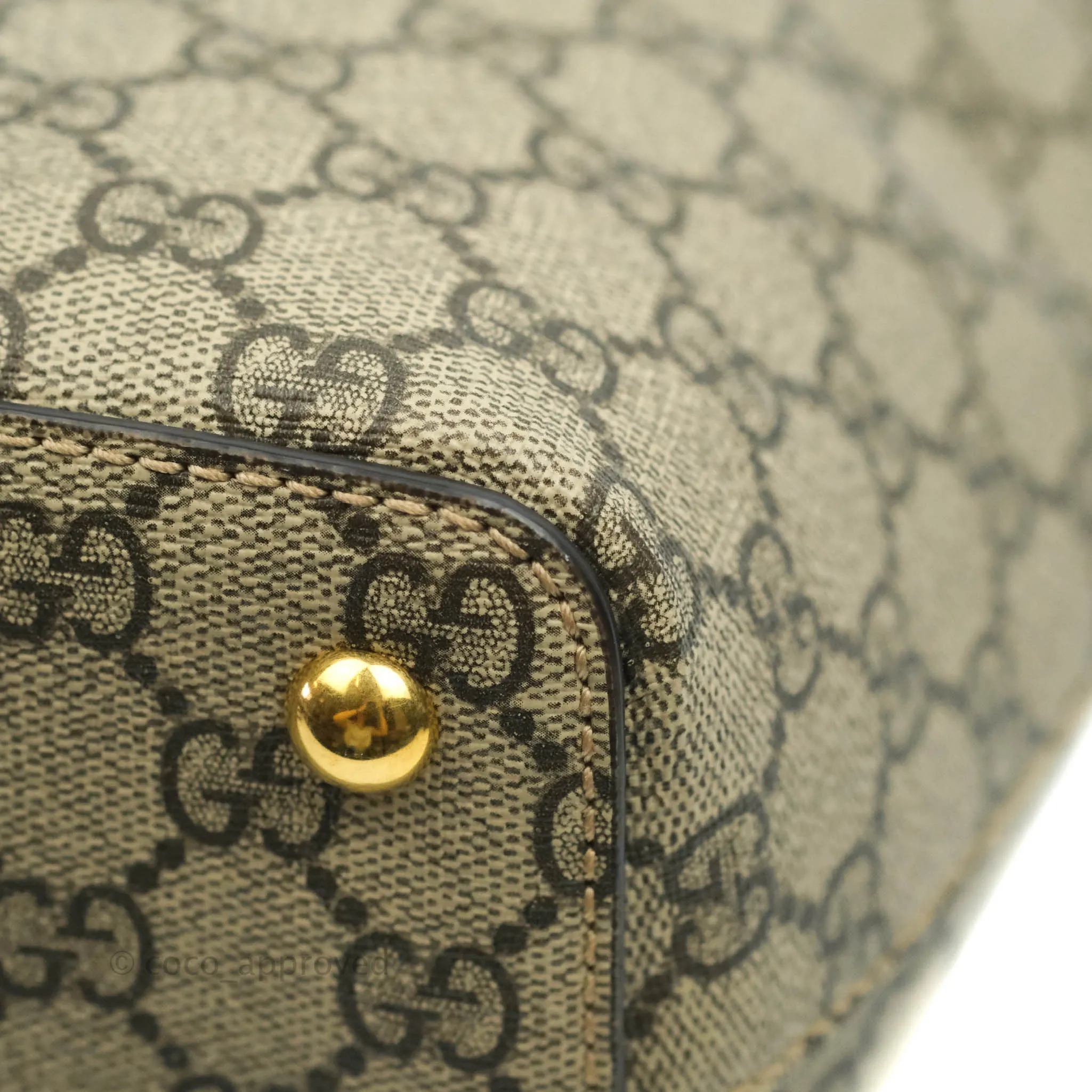 Gucci Monogram Canvas Brown Shopping Tote