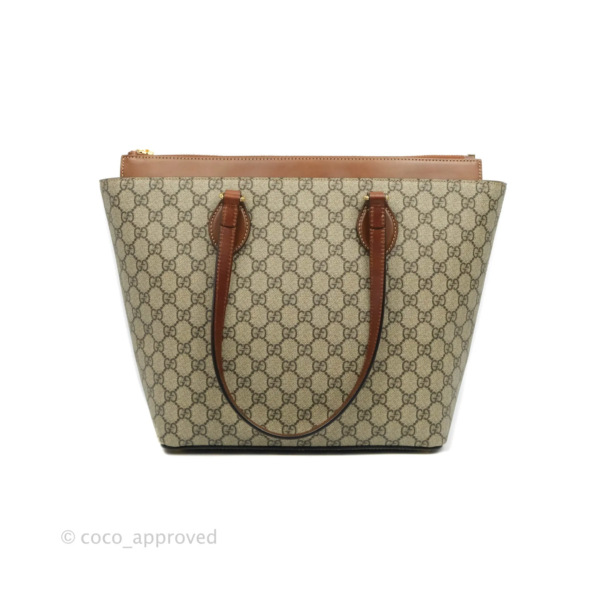 Gucci Monogram Canvas Brown Shopping Tote
