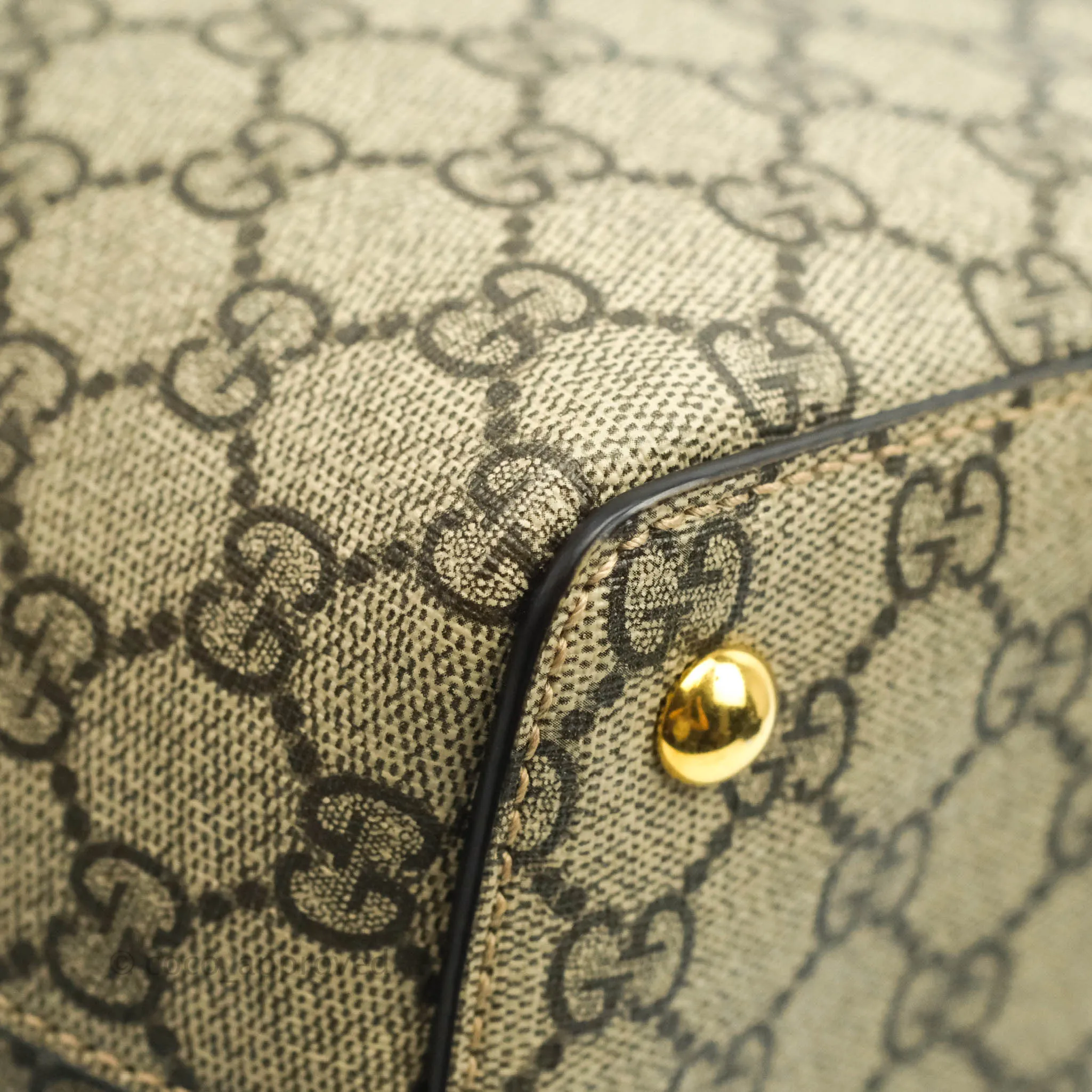 Gucci Monogram Canvas Brown Shopping Tote