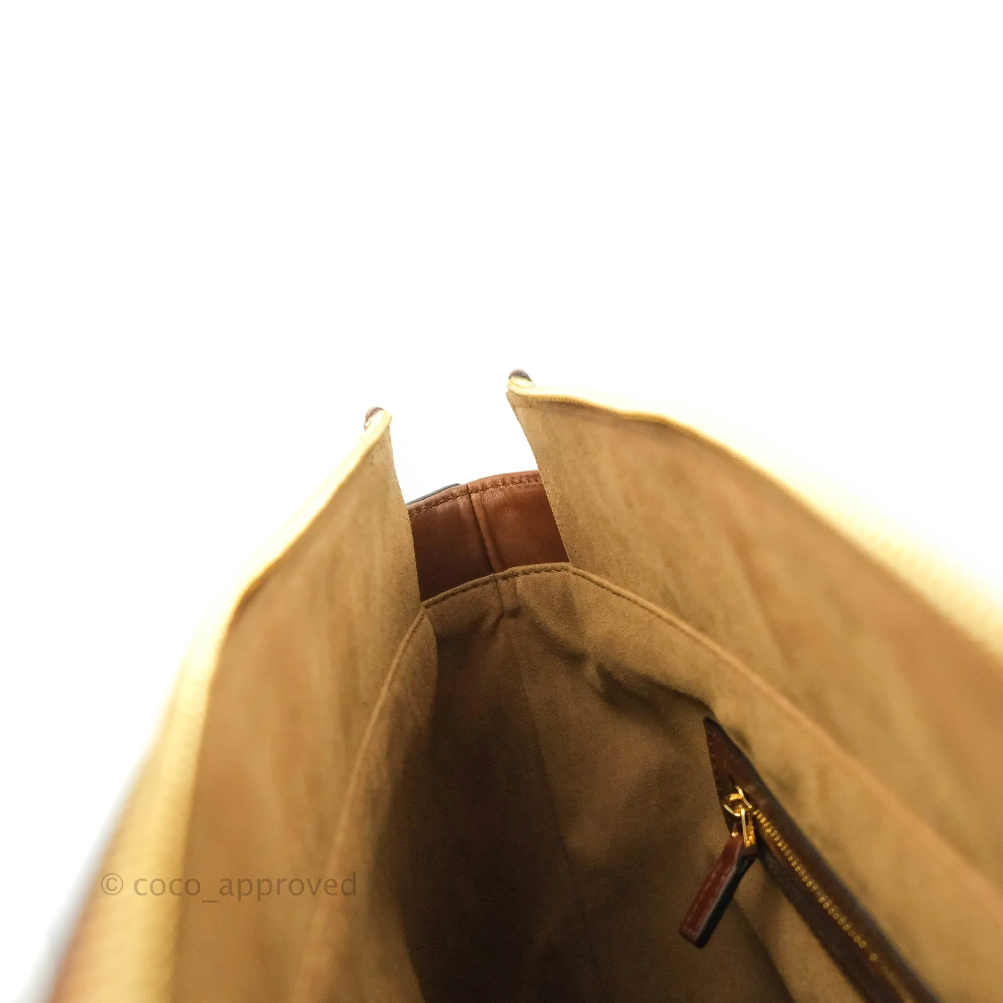 Gucci Monogram Canvas Brown Shopping Tote