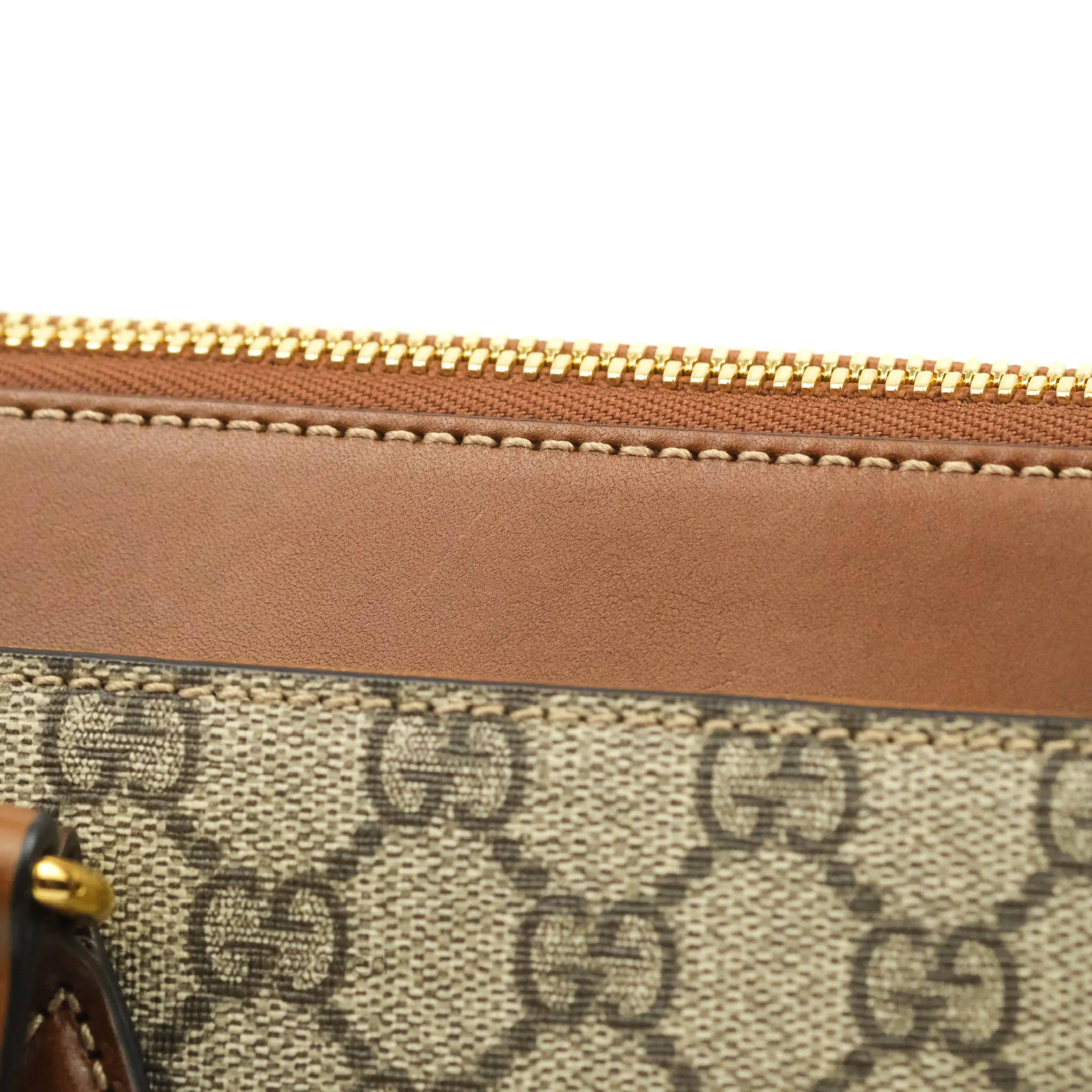 Gucci Monogram Canvas Brown Shopping Tote