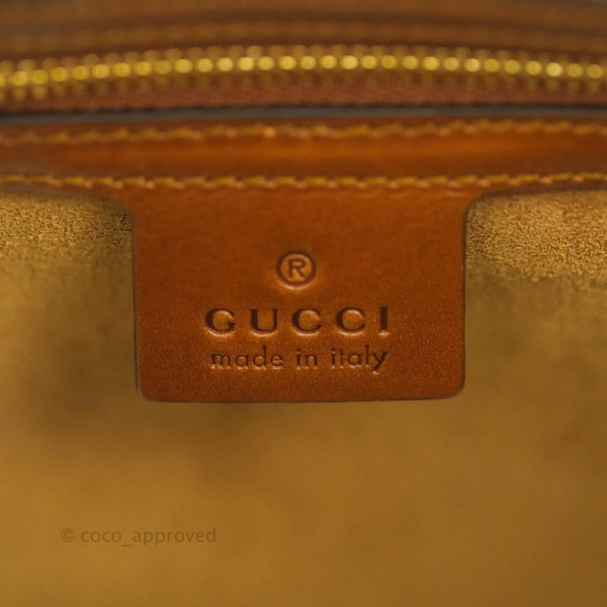 Gucci Monogram Canvas Brown Shopping Tote