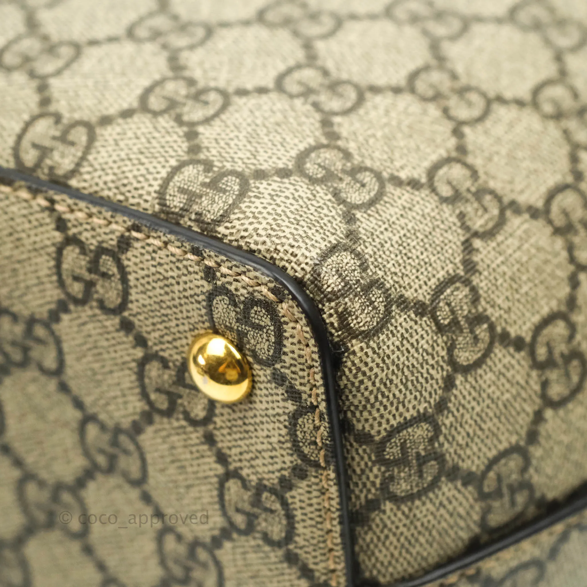 Gucci Monogram Canvas Brown Shopping Tote