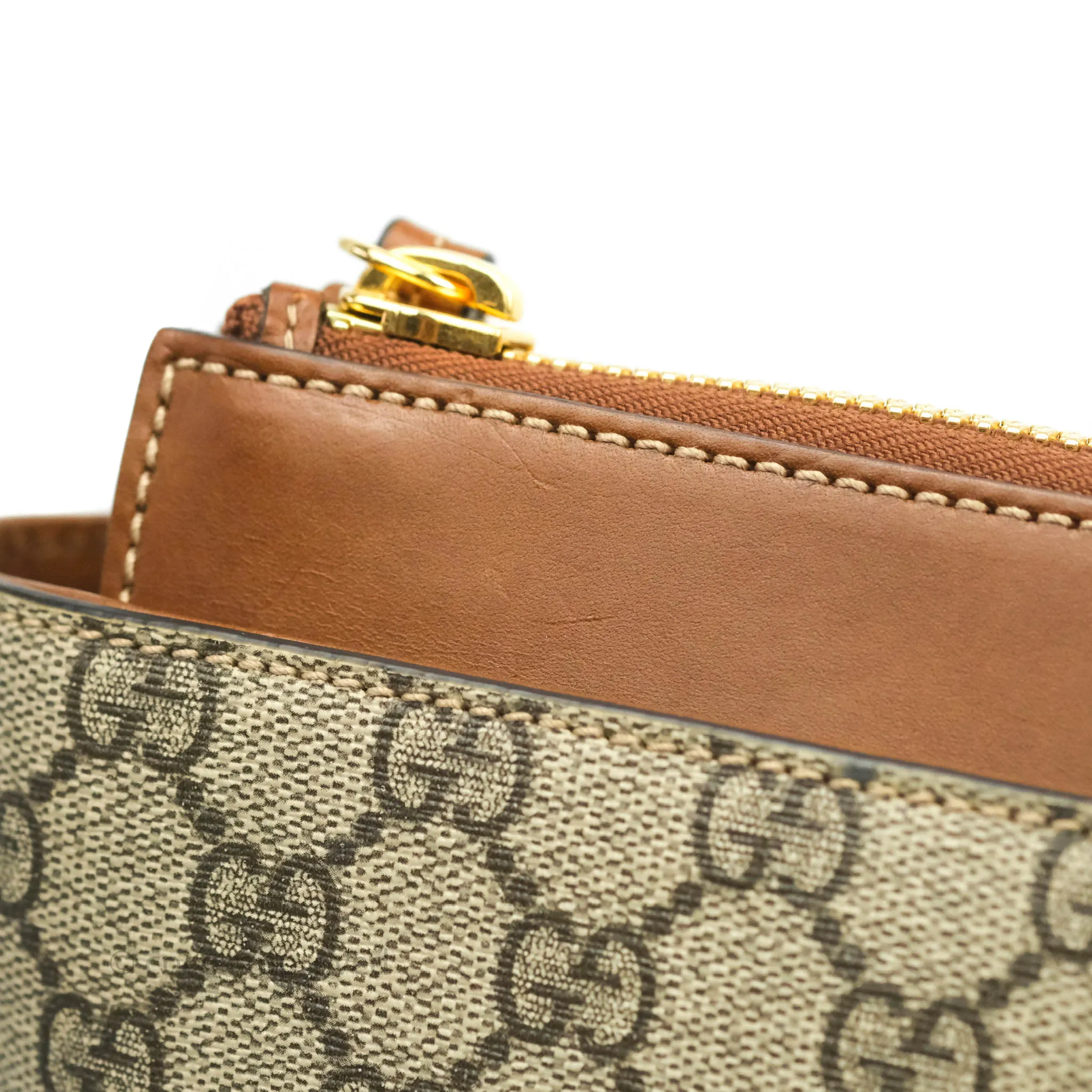 Gucci Monogram Canvas Brown Shopping Tote