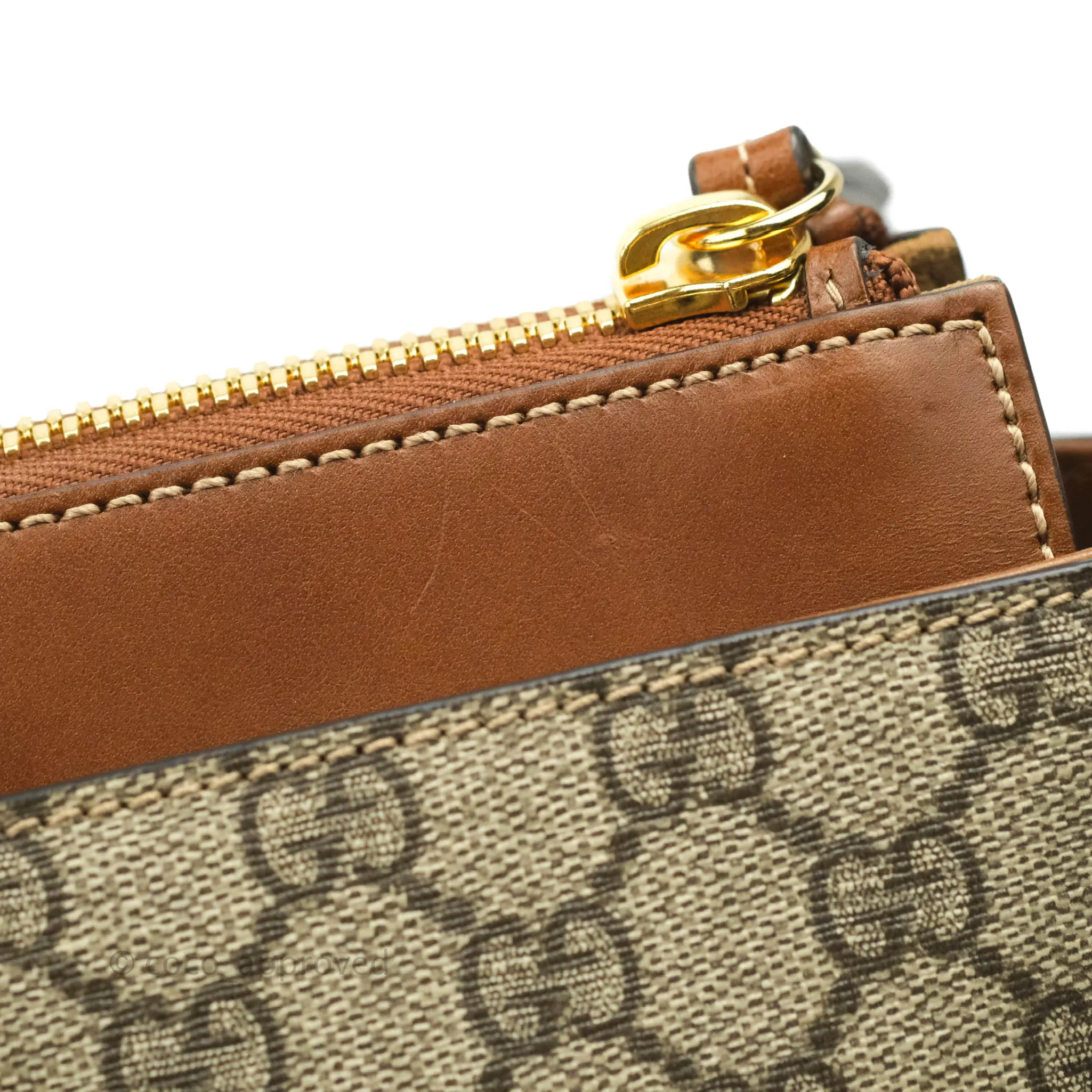Gucci Monogram Canvas Brown Shopping Tote