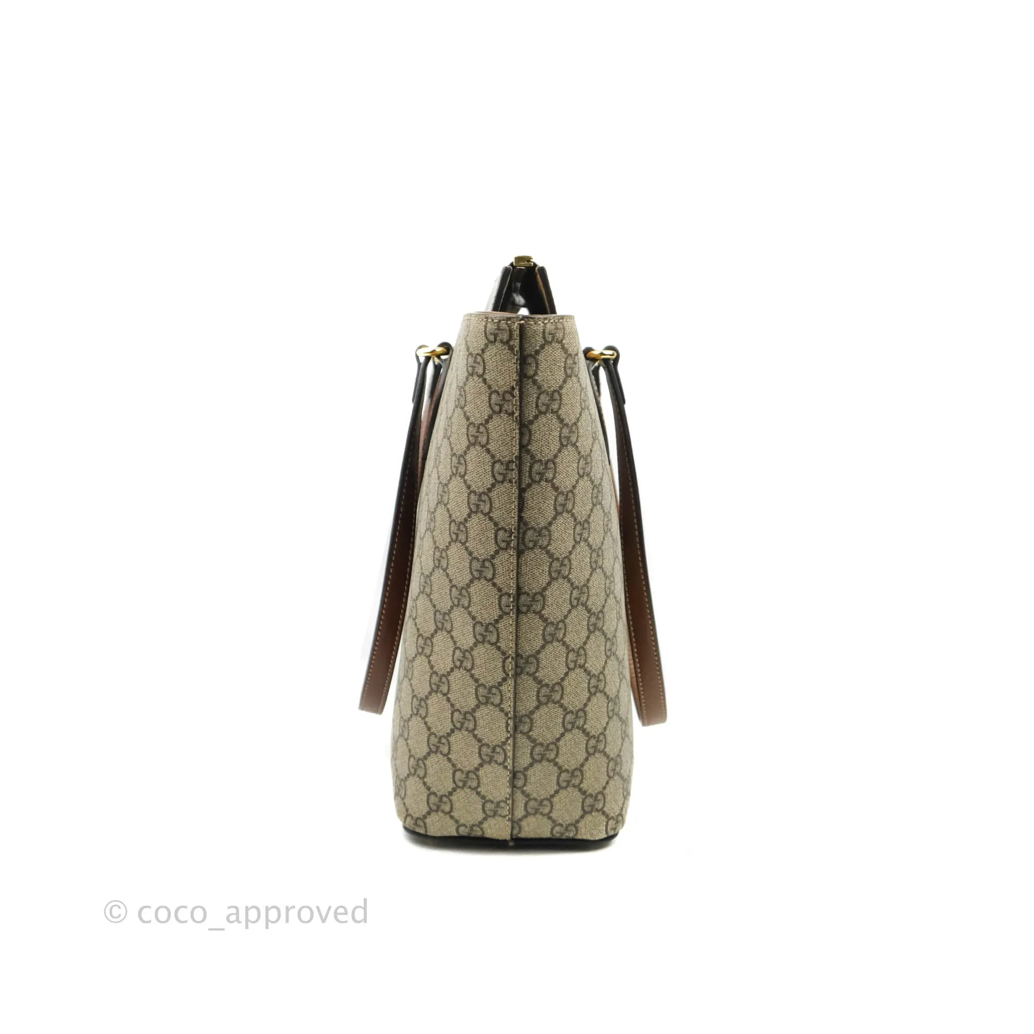 Gucci Monogram Canvas Brown Shopping Tote