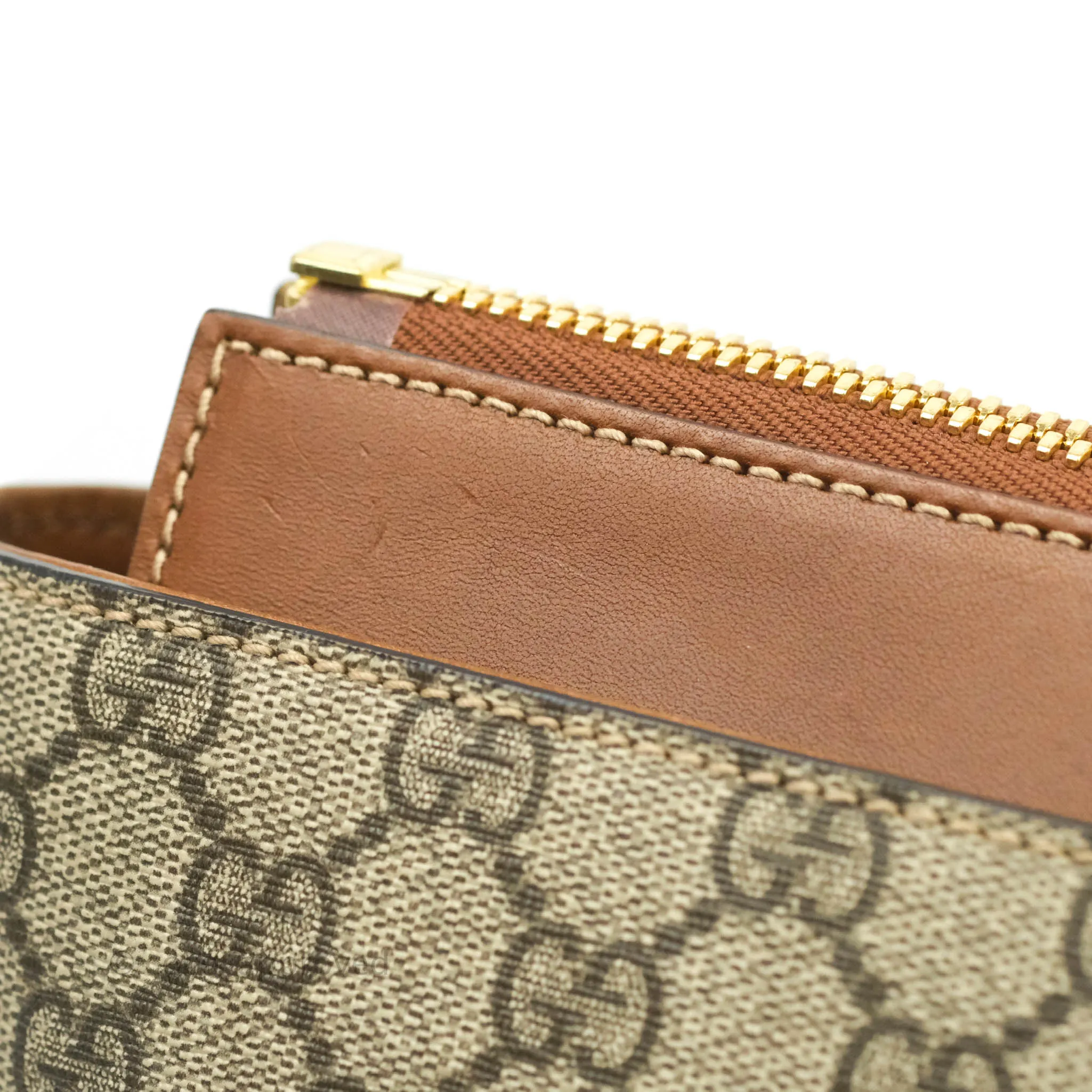 Gucci Monogram Canvas Brown Shopping Tote