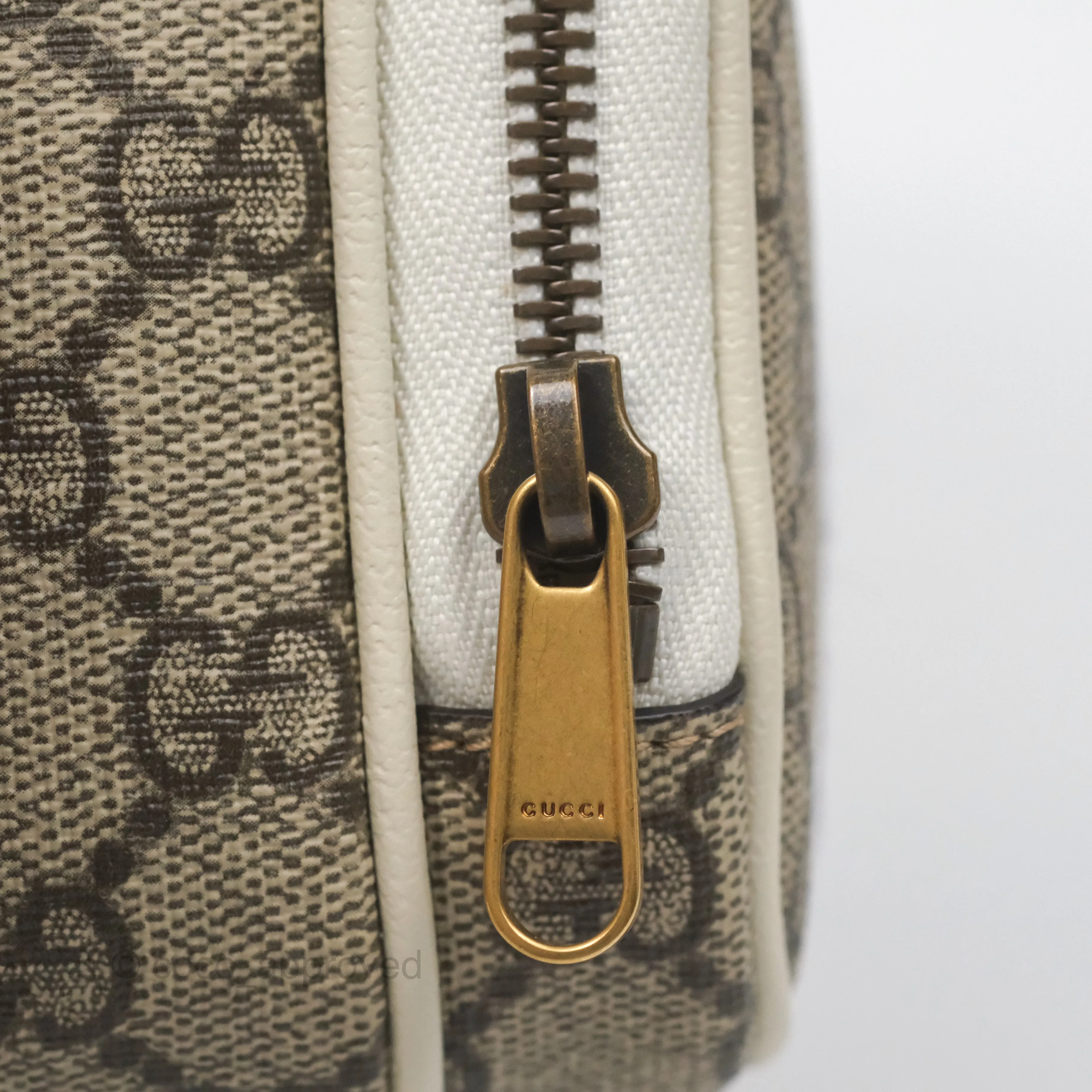 Gucci Ophidia GG Supreme Mini Crossbody Bag White
