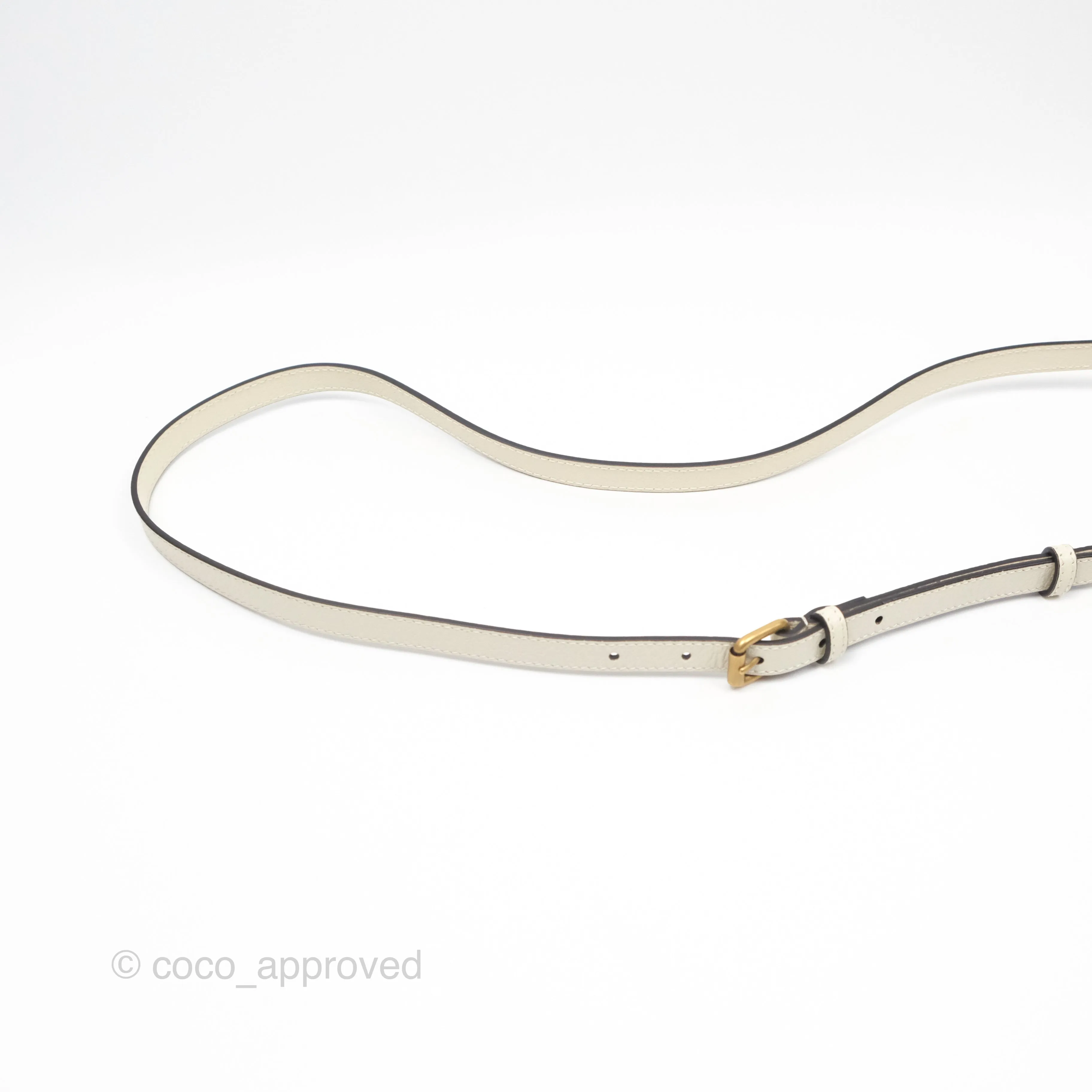 Gucci Ophidia GG Supreme Mini Crossbody Bag White