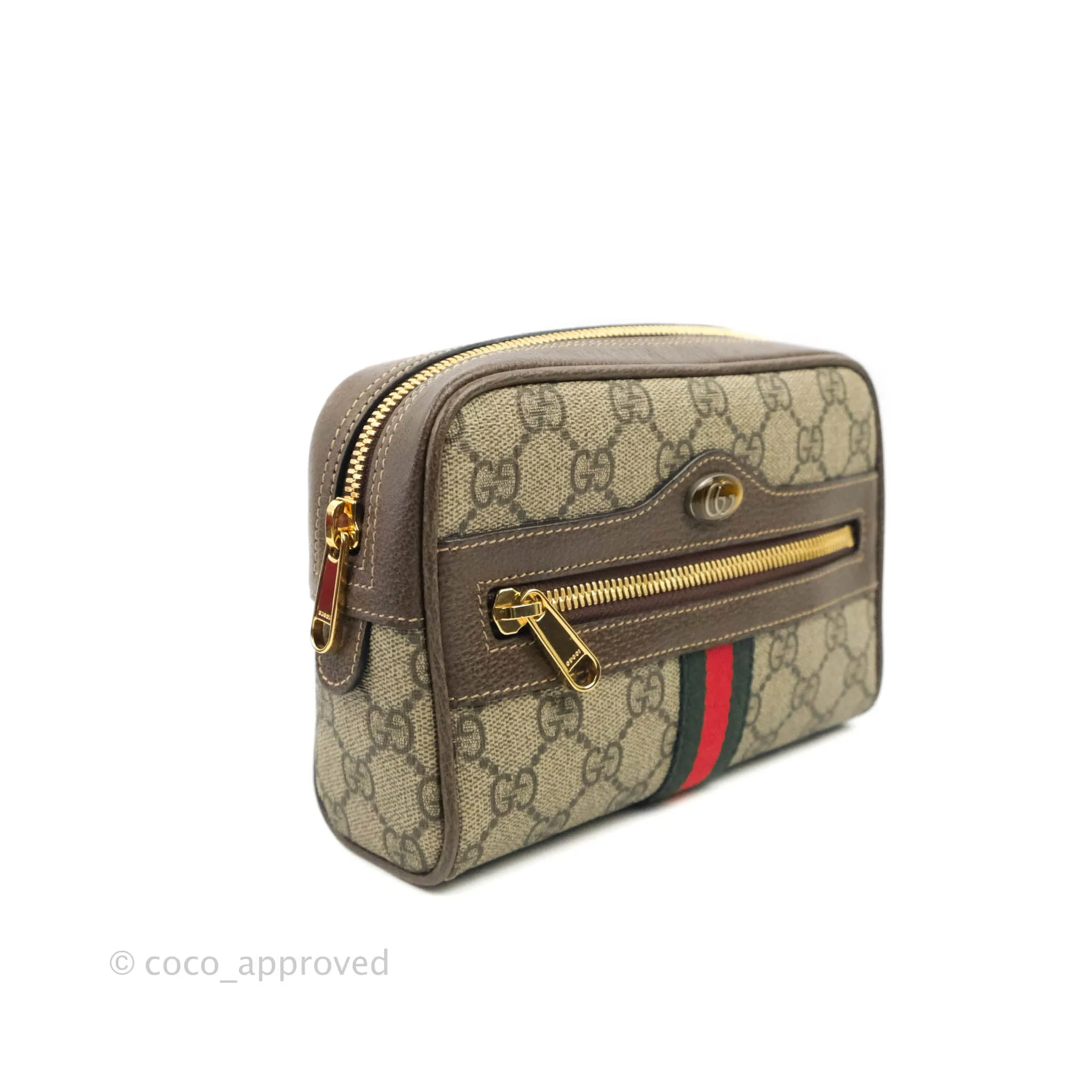Gucci Ophidia GG Supreme Small Belt Bag Gold Hardware