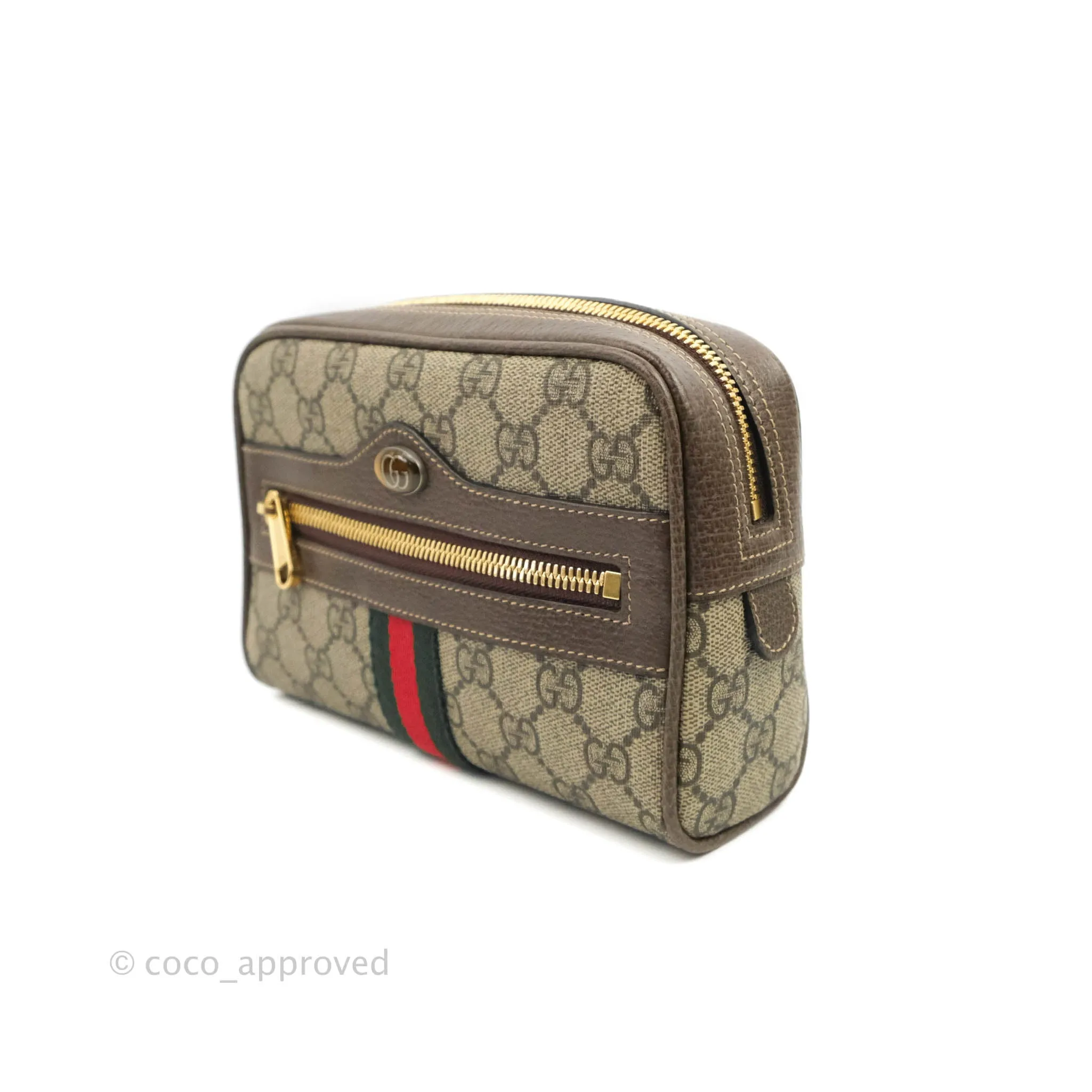 Gucci Ophidia GG Supreme Small Belt Bag Gold Hardware
