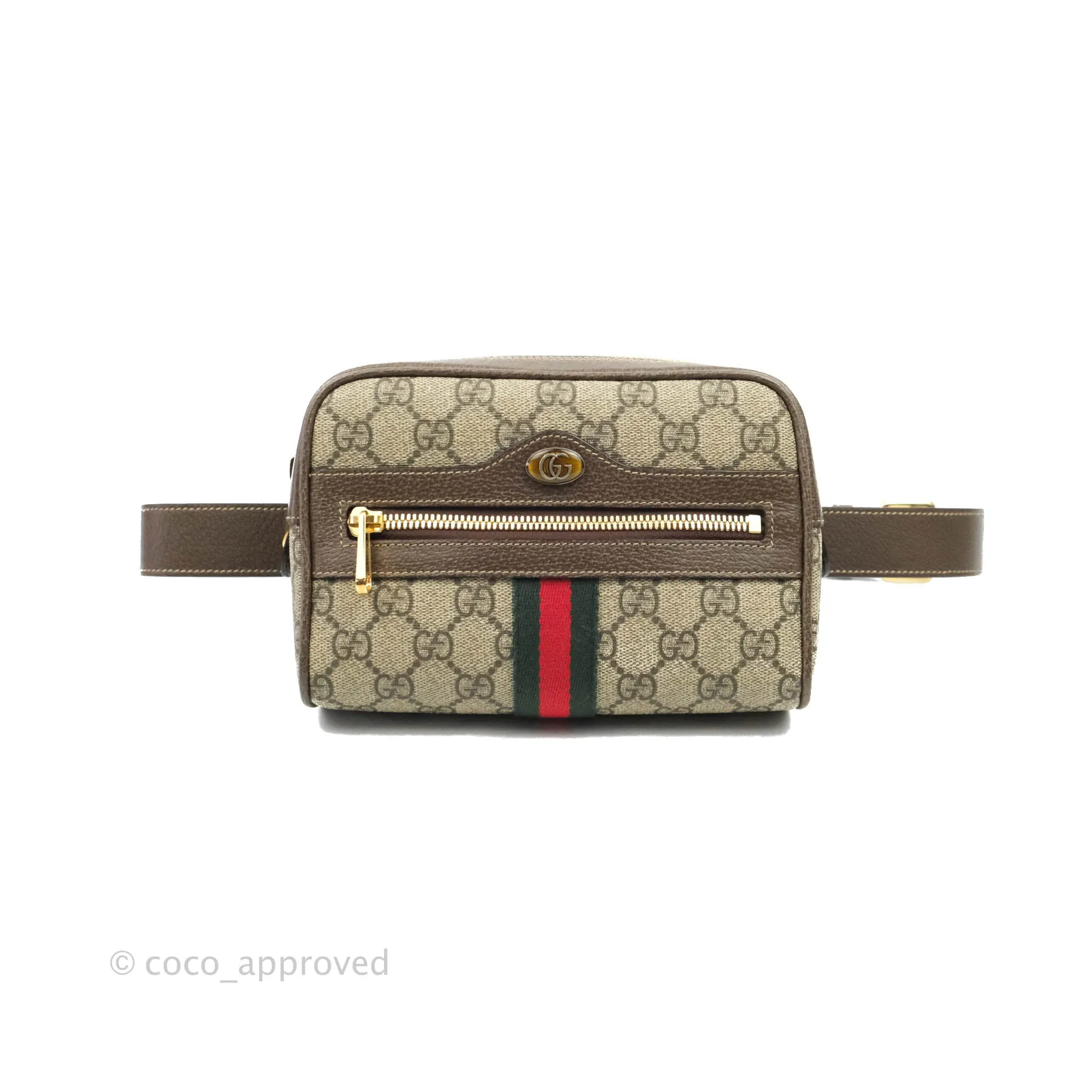 Gucci Ophidia GG Supreme Small Belt Bag Gold Hardware