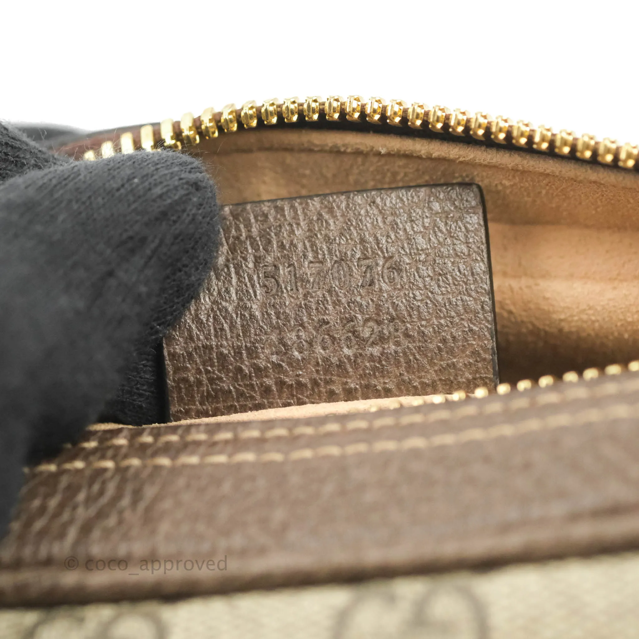 Gucci Ophidia GG Supreme Small Belt Bag Gold Hardware