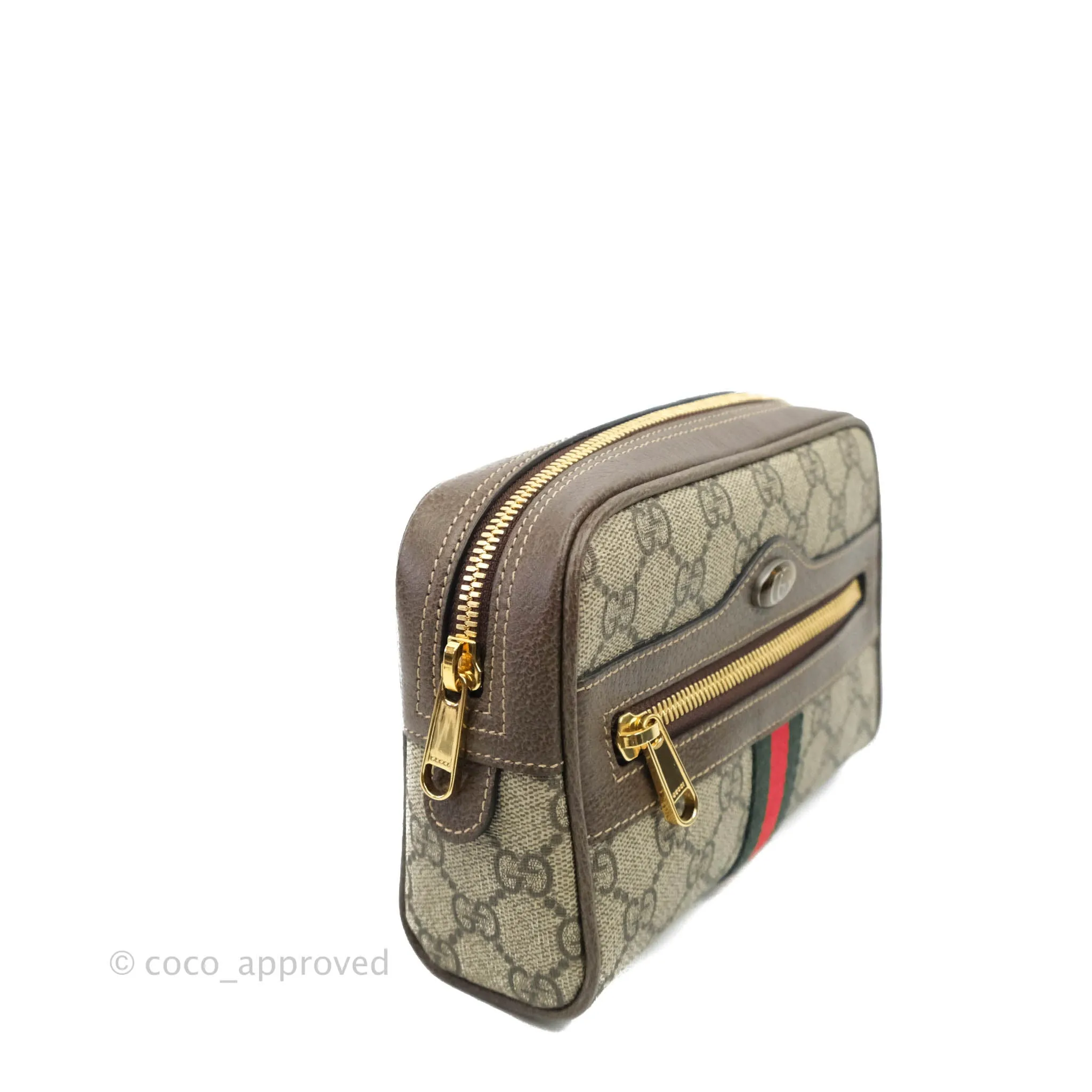 Gucci Ophidia GG Supreme Small Belt Bag Gold Hardware