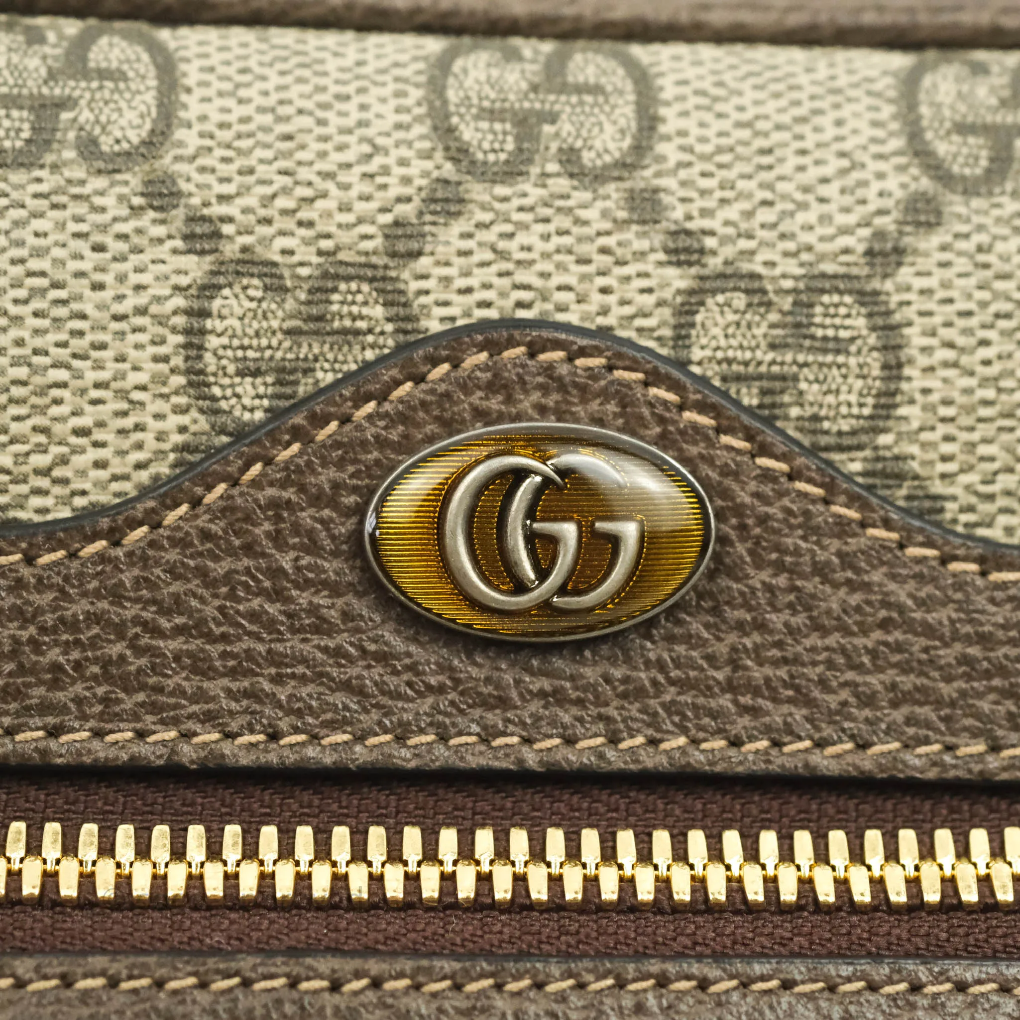 Gucci Ophidia GG Supreme Small Belt Bag Gold Hardware