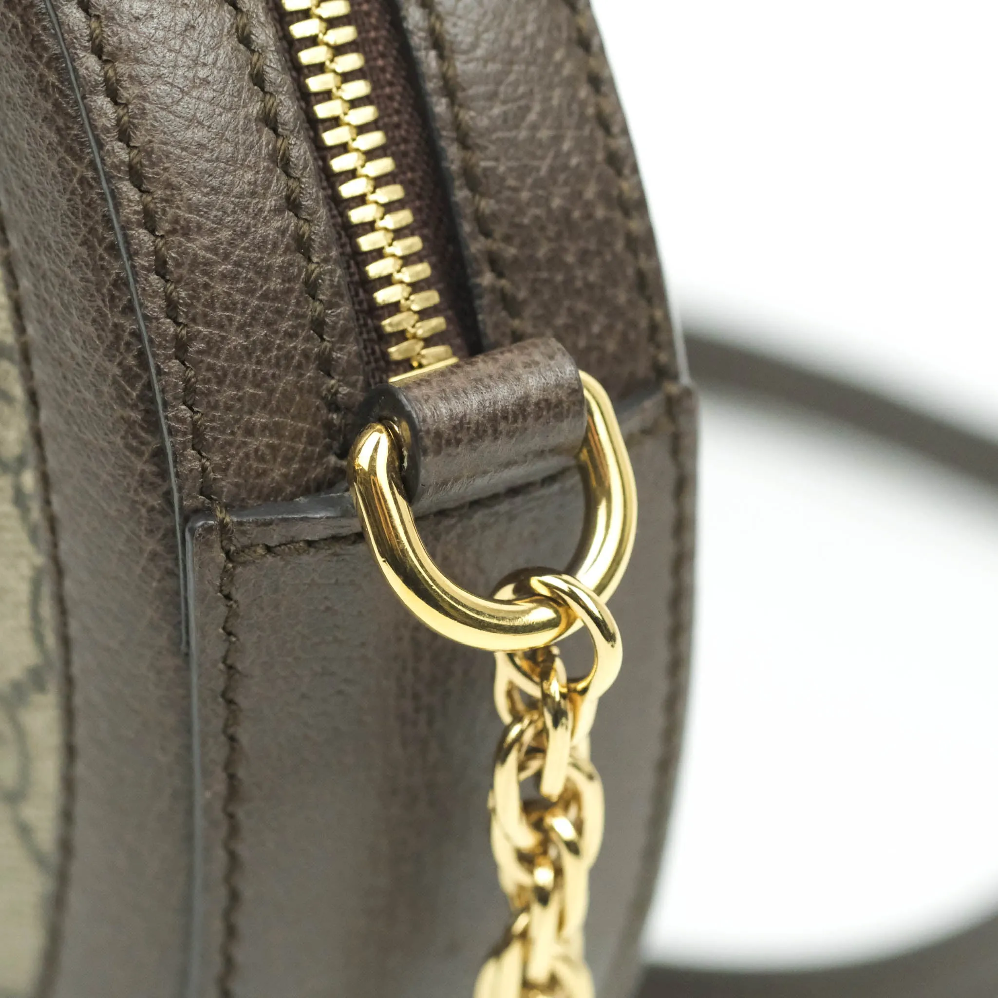 Gucci Ophidia Mini GG Supreme Canvas Round Shoulder Bag