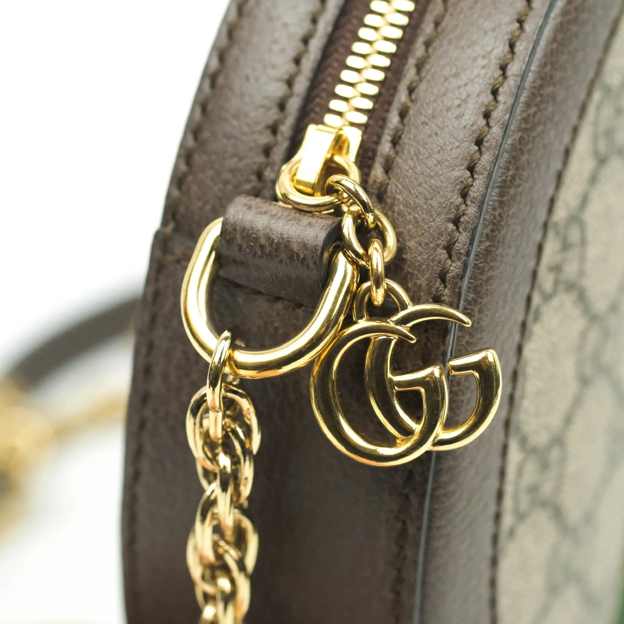 Gucci Ophidia Mini GG Supreme Canvas Round Shoulder Bag
