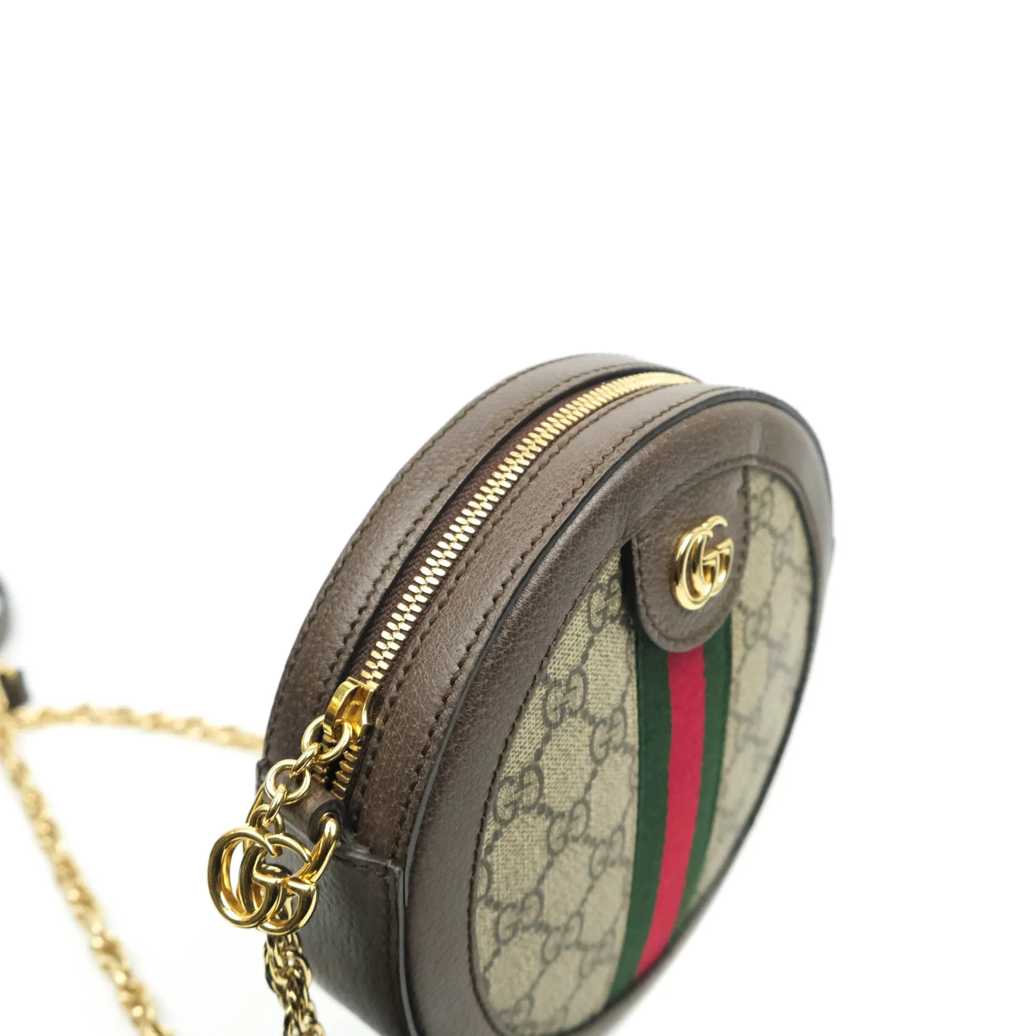 Gucci Ophidia Mini GG Supreme Canvas Round Shoulder Bag