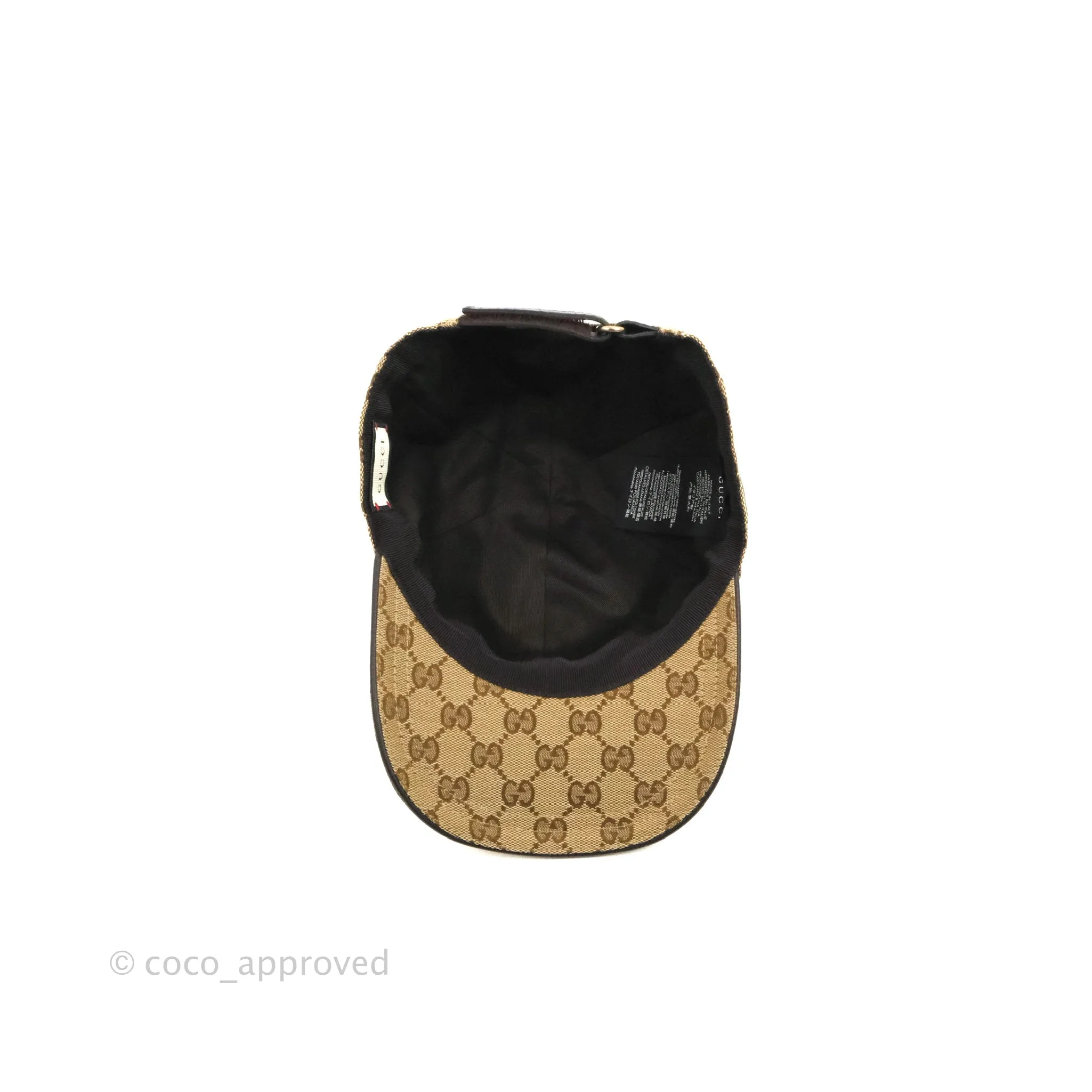 Gucci Original GG Canvas Baseball Hat With Web