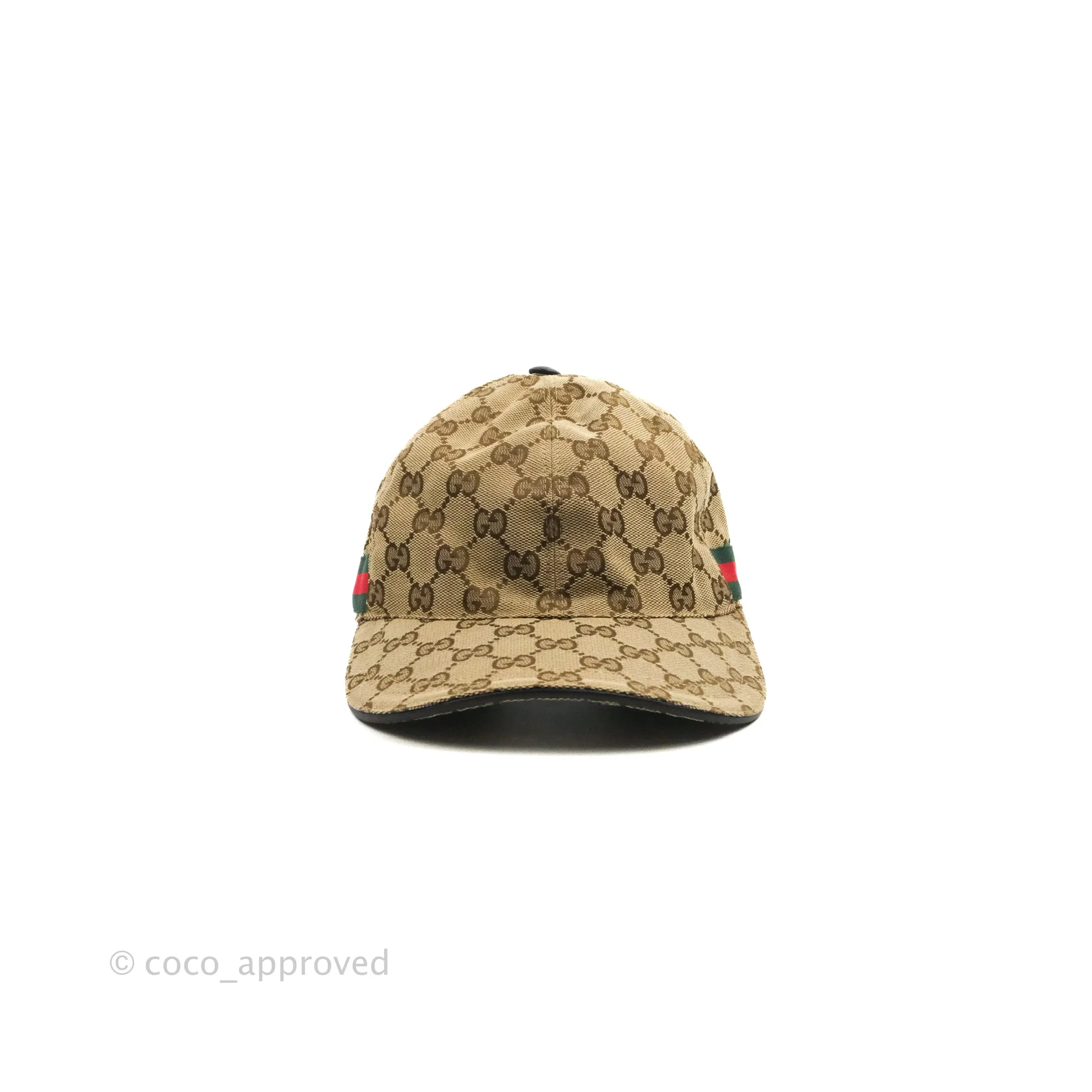 Gucci Original GG Canvas Baseball Hat With Web