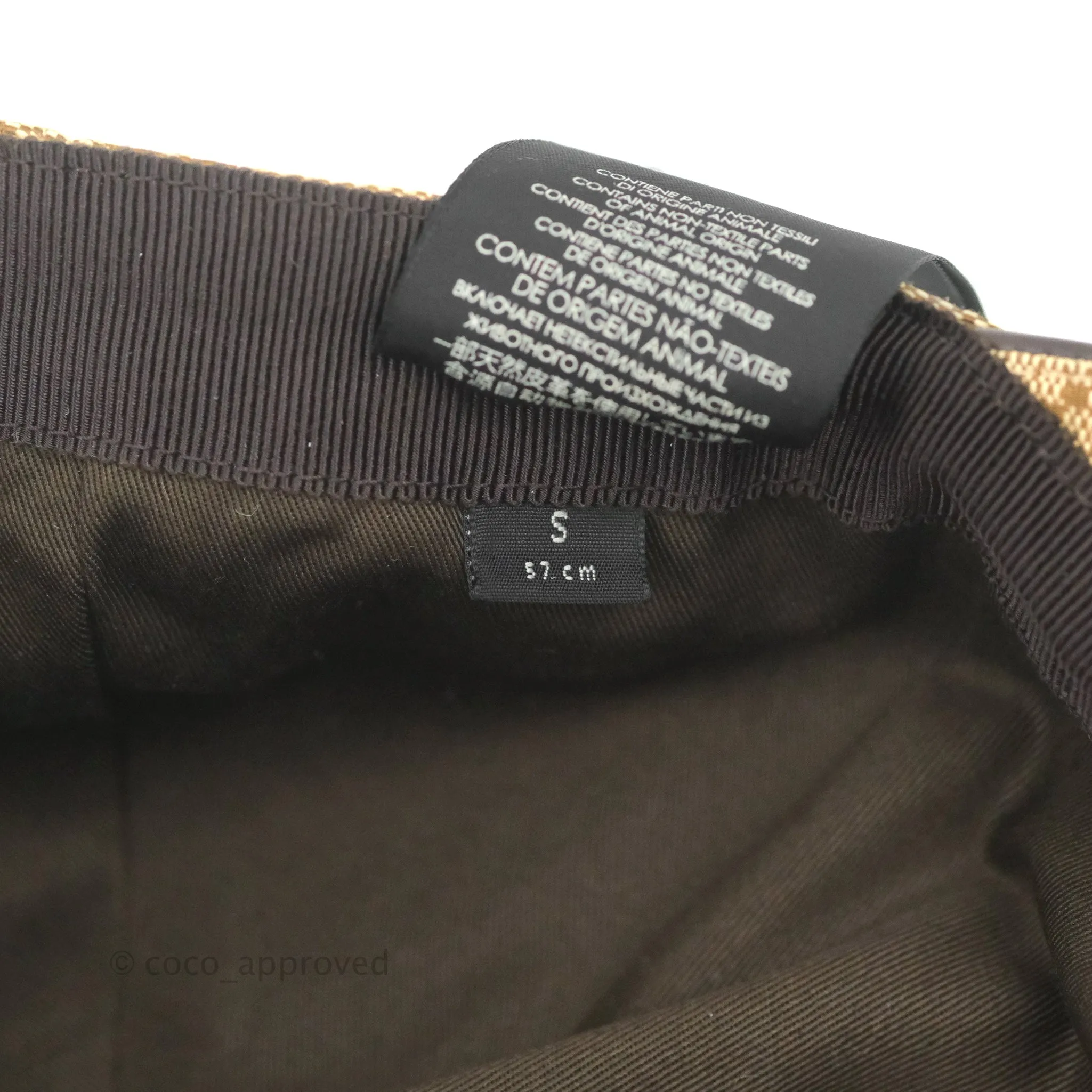 Gucci Original GG Canvas Baseball Hat With Web