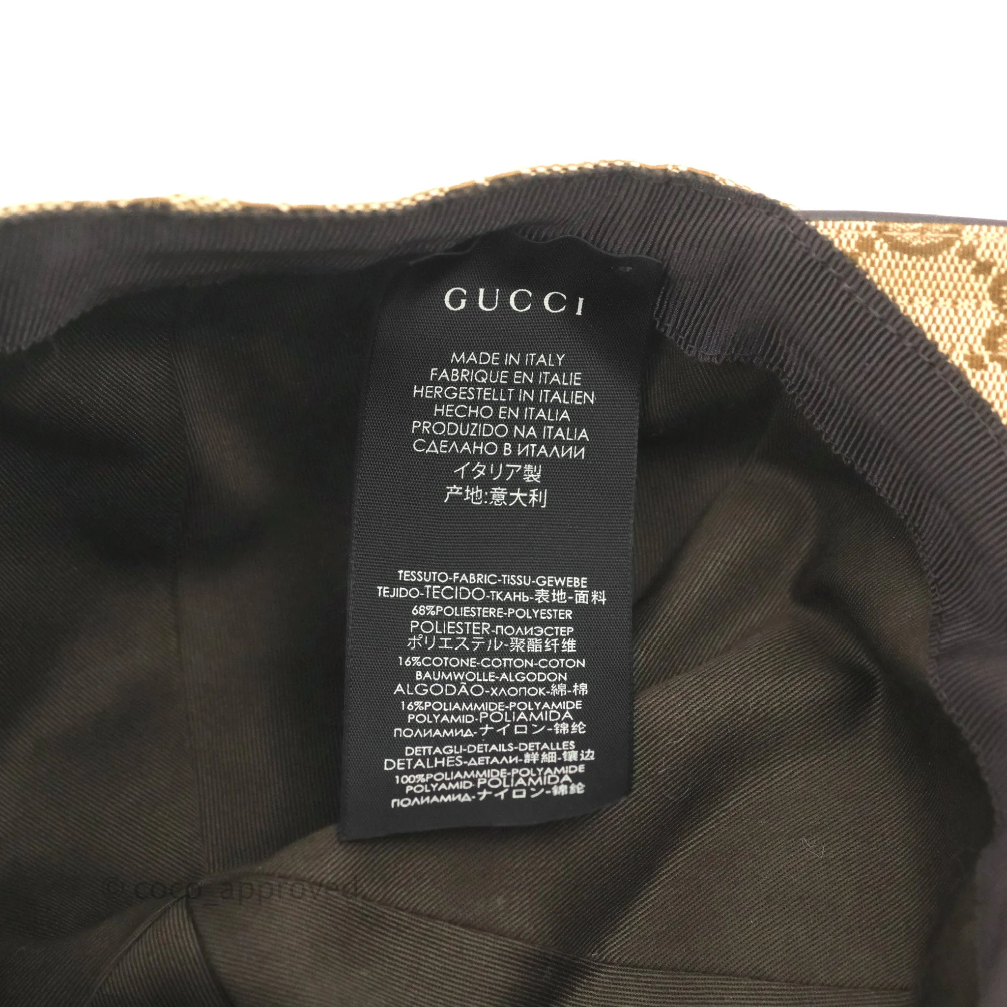Gucci Original GG Canvas Baseball Hat With Web