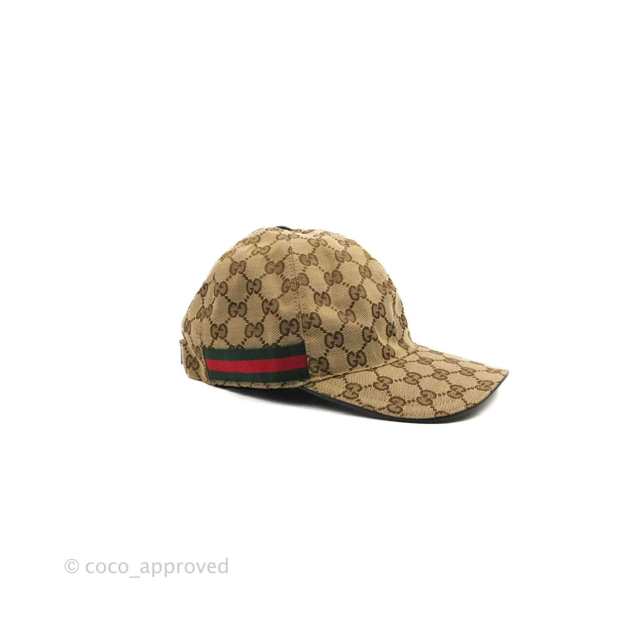 Gucci Original GG Canvas Baseball Hat With Web