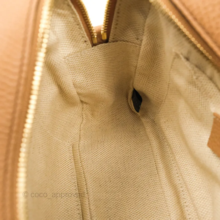 Gucci Pebbled Calfskin Small Soho Disco Bag Beige