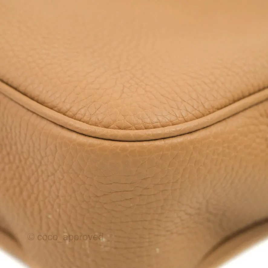 Gucci Pebbled Calfskin Small Soho Disco Bag Beige