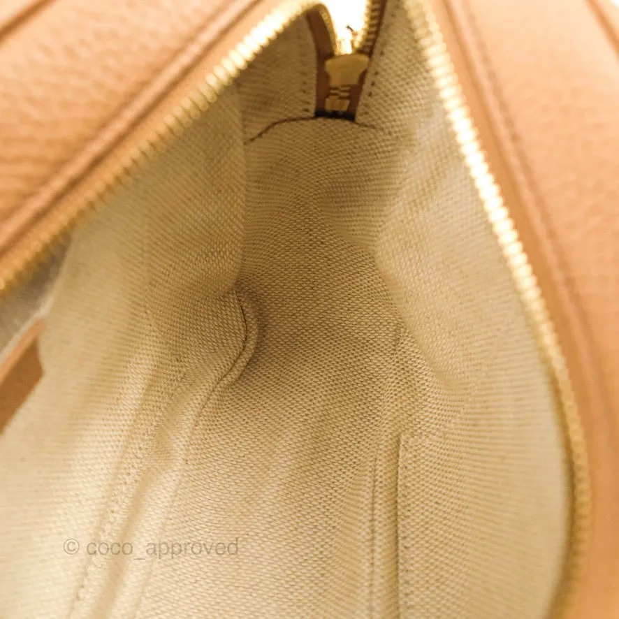 Gucci Pebbled Calfskin Small Soho Disco Bag Beige
