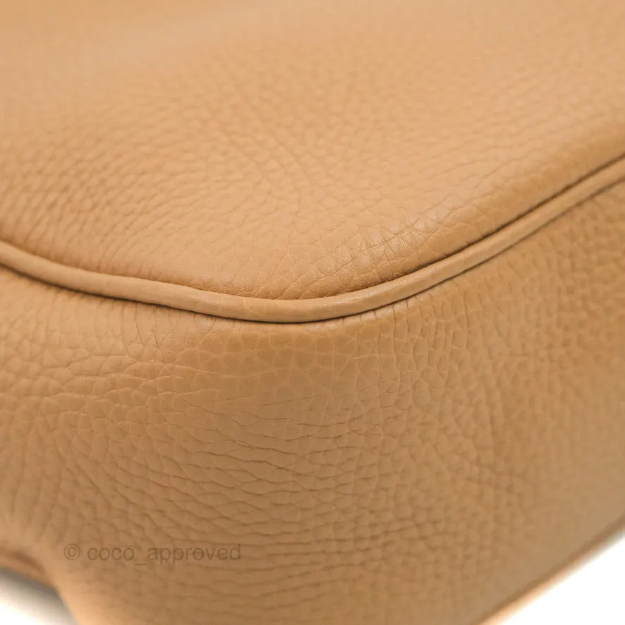 Gucci Pebbled Calfskin Small Soho Disco Bag Beige