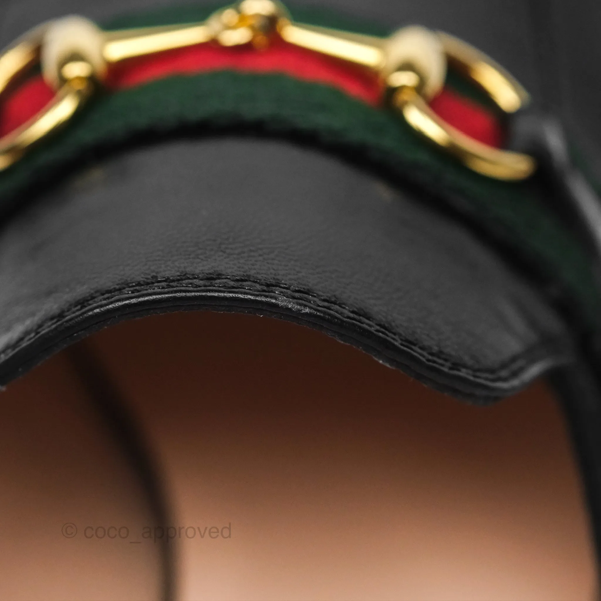 Gucci Princetown Black Leather Slippers Size 36.5