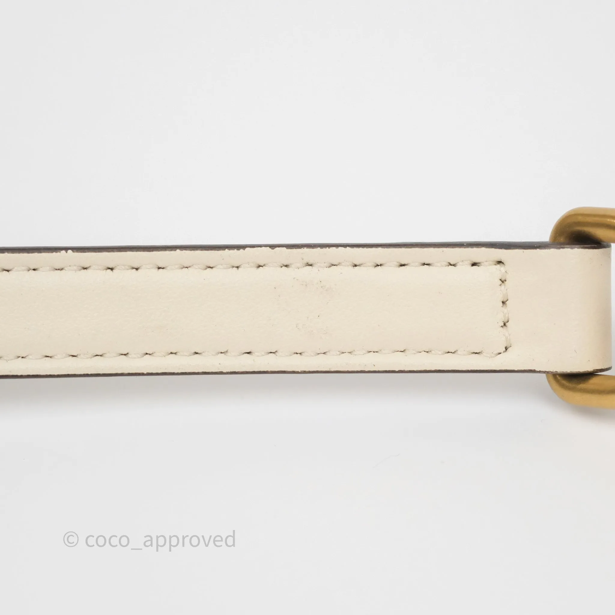 Gucci Small GG Marmont Camera Bag White Calfskin Gold Hardware