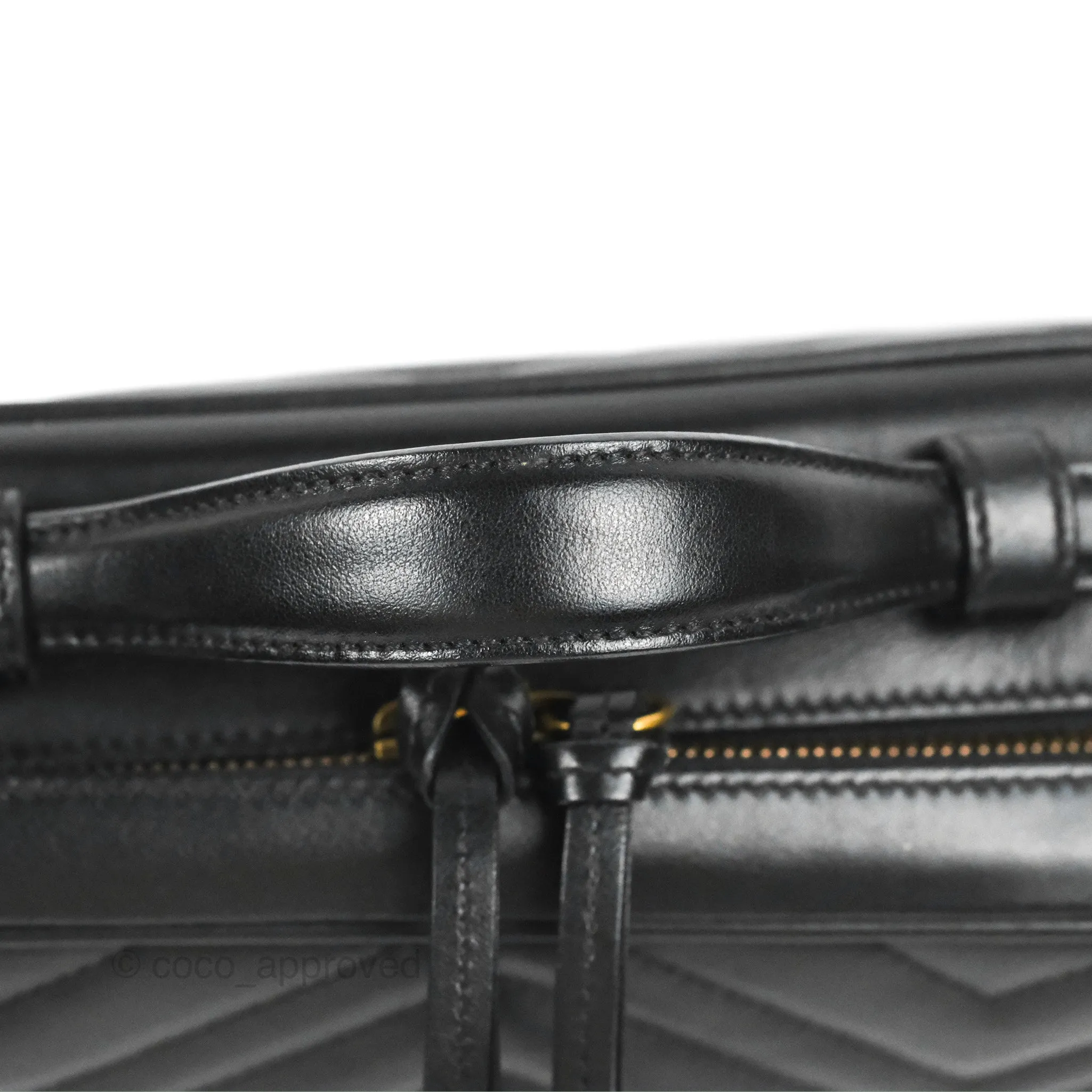 Gucci Small GG Marmont Shoulder Bag Matelasse with Sylvie Web Strap Black