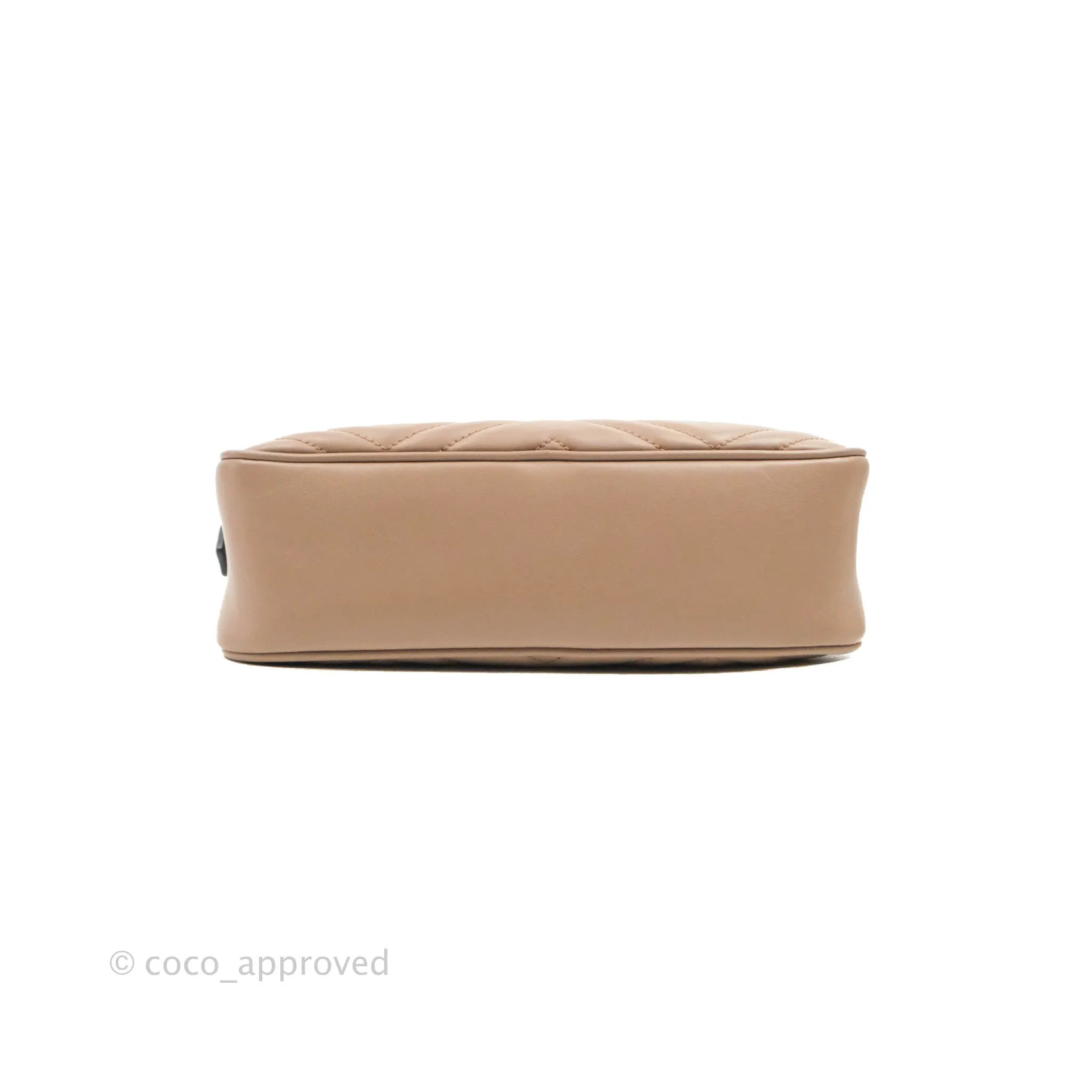 Gucci Small Matelasse GG Marmont Camera Bag Dusty Pink Calfskin Gold Hardware
