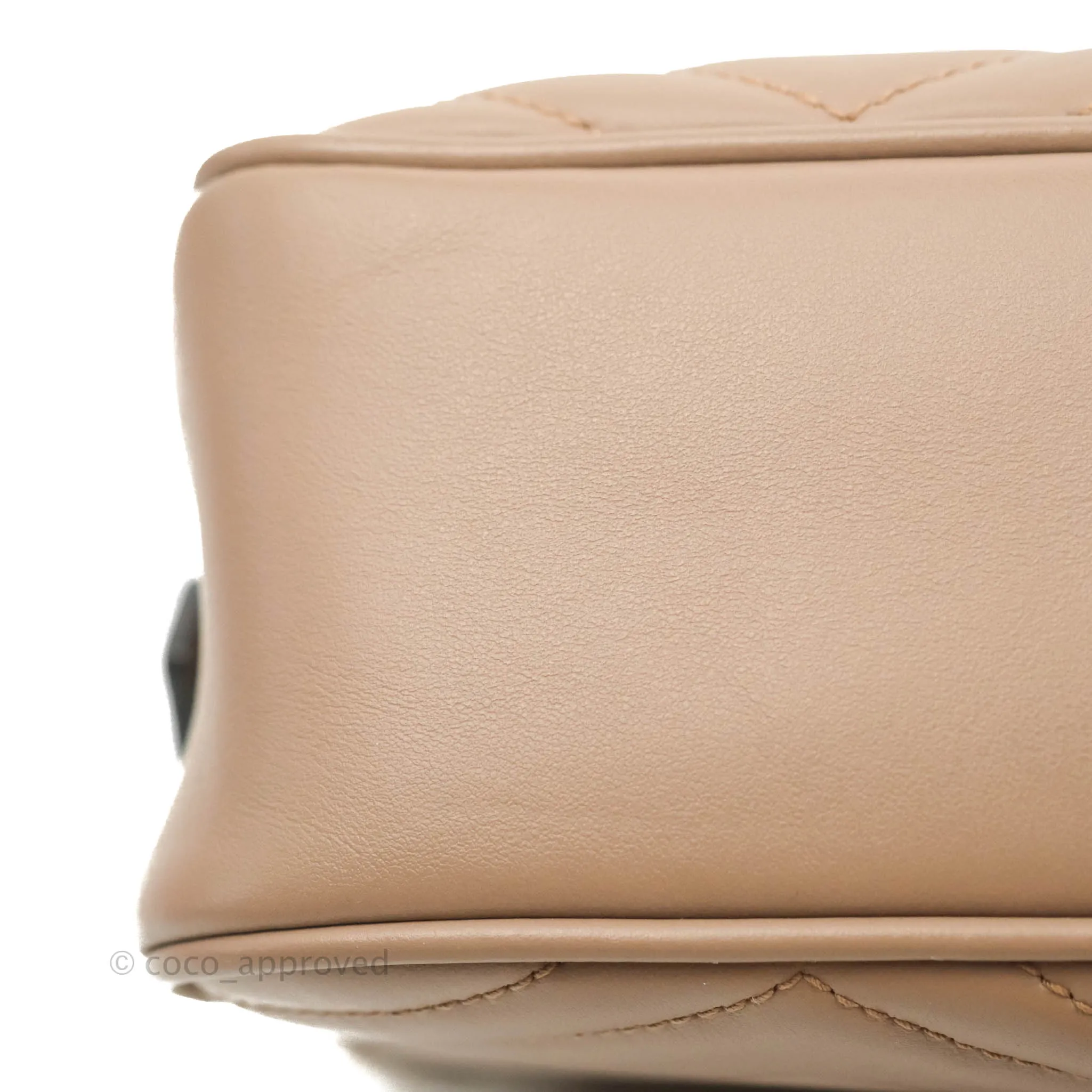Gucci Small Matelasse GG Marmont Camera Bag Dusty Pink Calfskin Gold Hardware