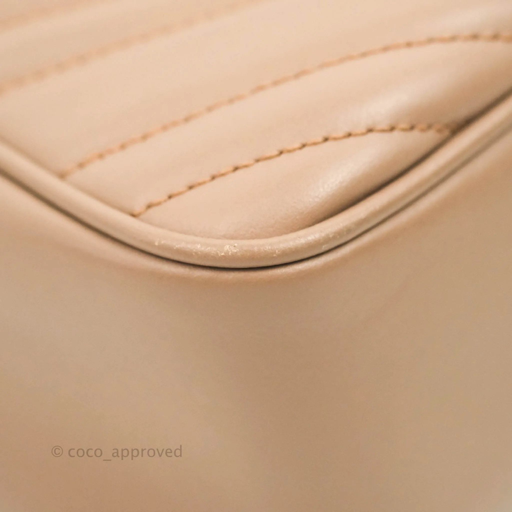 Gucci Small Matelasse GG Marmont Camera Bag Dusty Pink Calfskin Gold Hardware