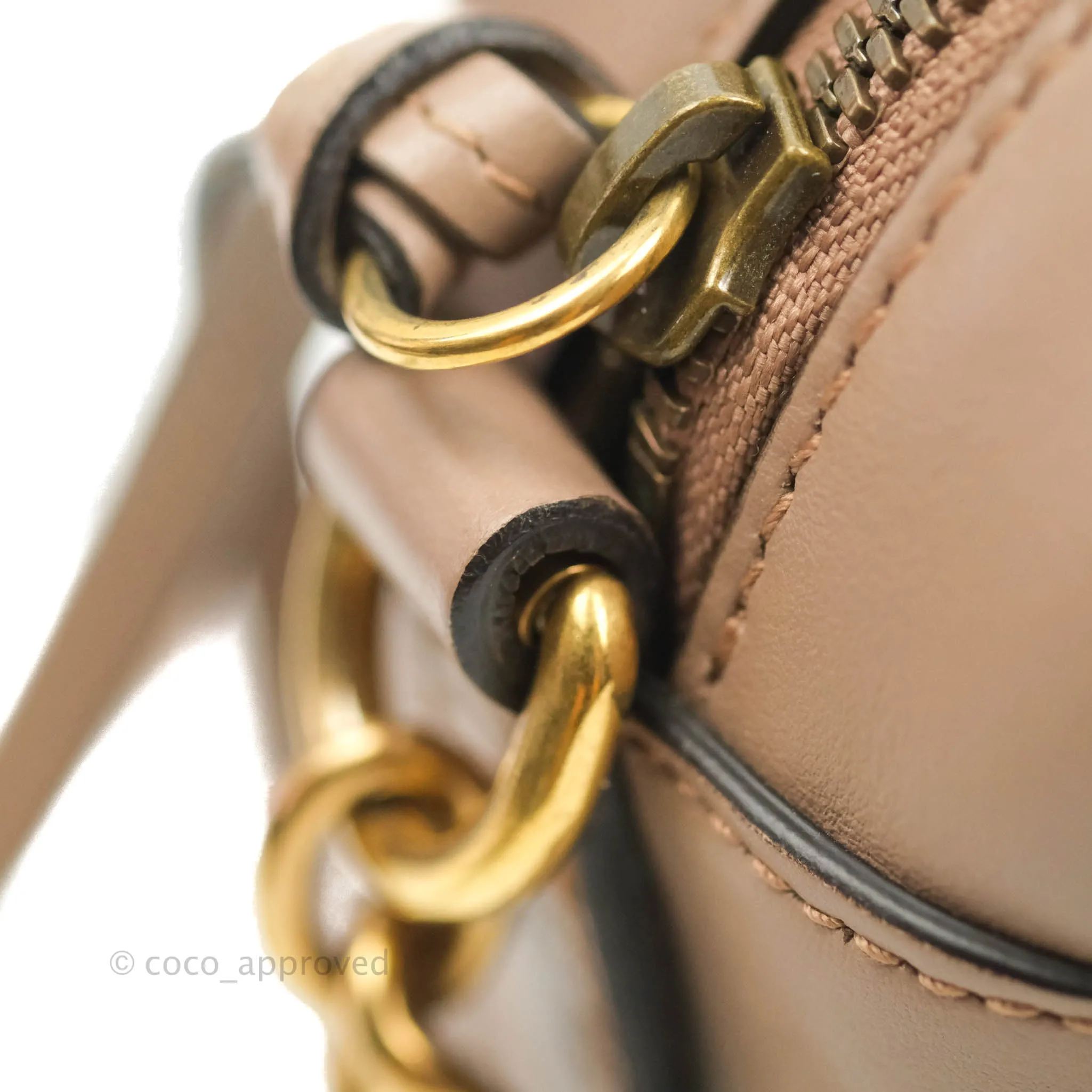 Gucci Small Matelasse GG Marmont Camera Bag Dusty Pink Calfskin Gold Hardware