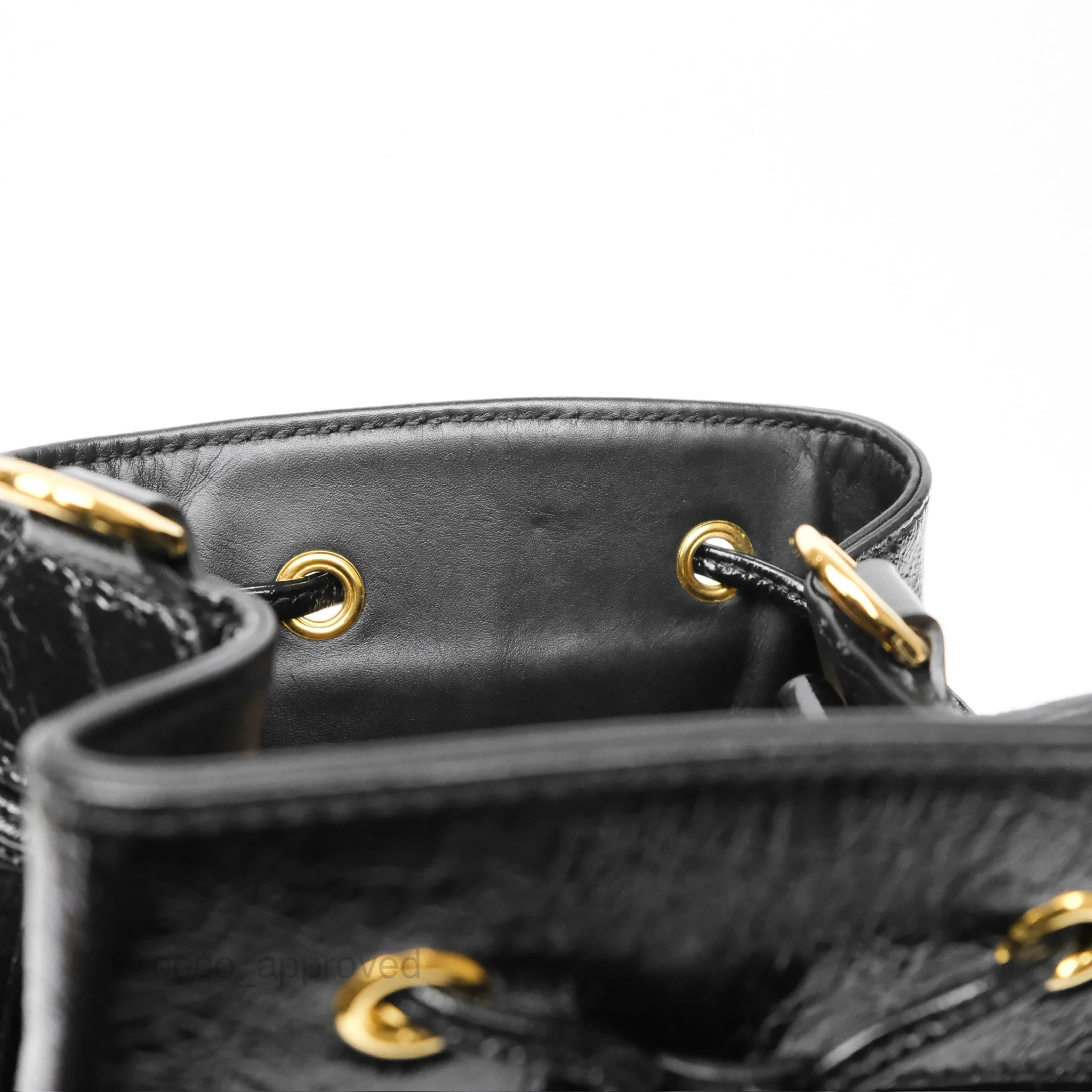Gucci Small Ophidia Bucket Bag Black Suede