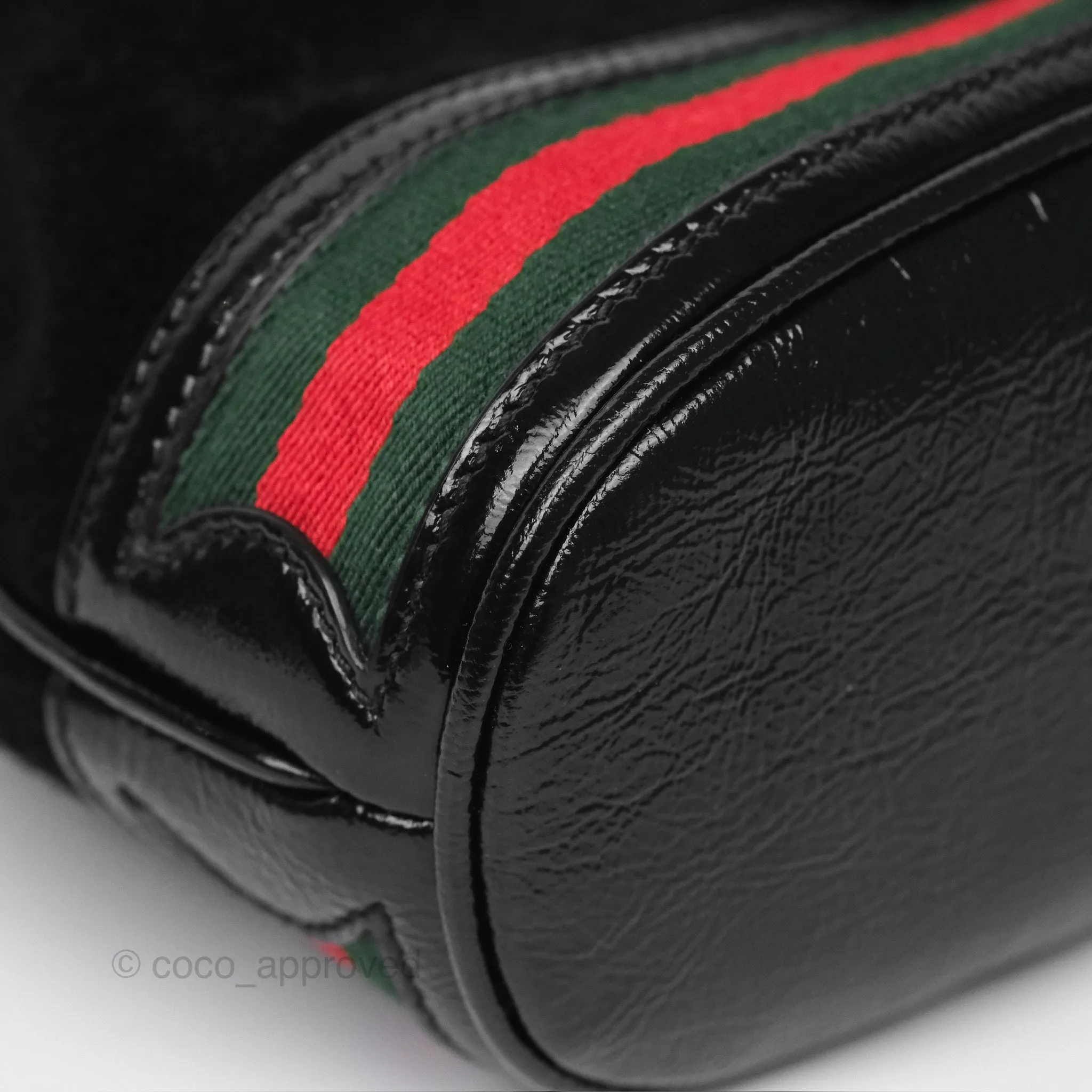Gucci Small Ophidia Bucket Bag Black Suede