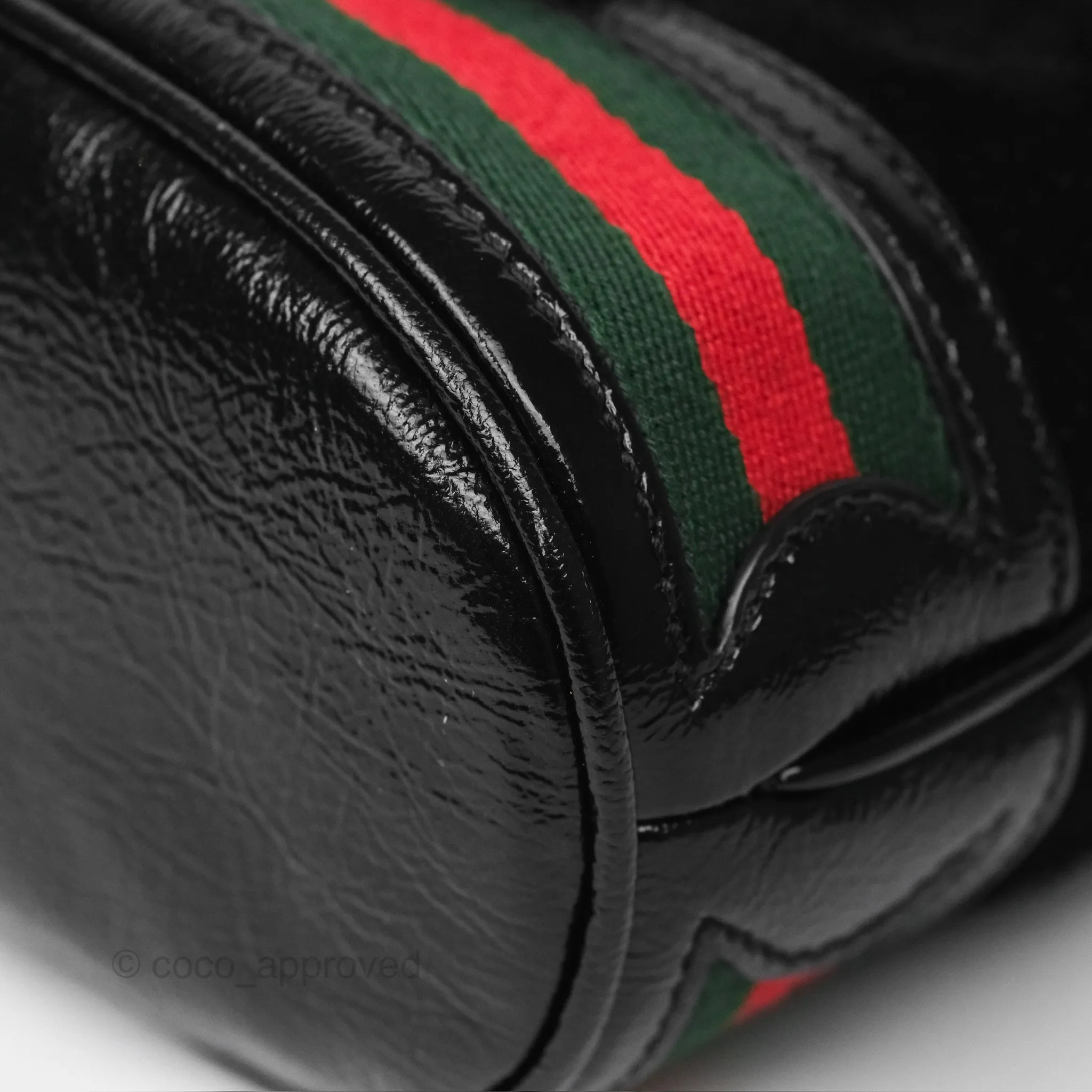 Gucci Small Ophidia Bucket Bag Black Suede