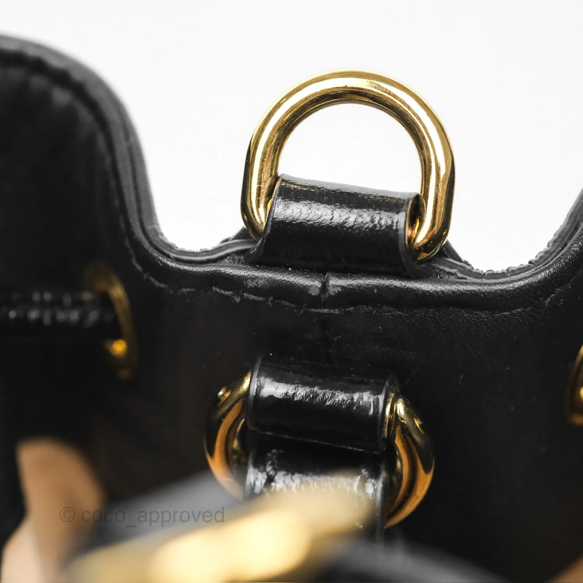 Gucci Small Ophidia Bucket Bag Black Suede