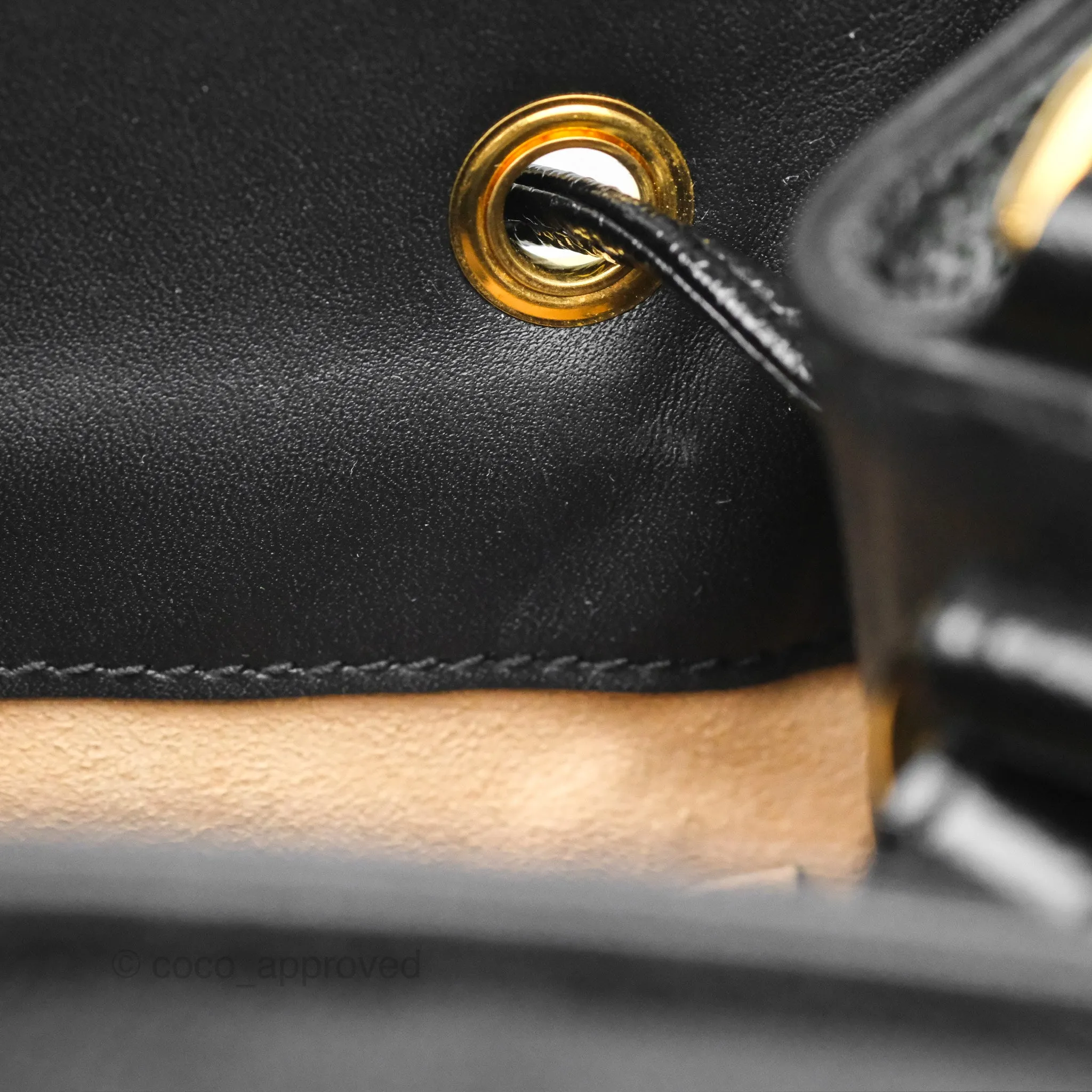 Gucci Small Ophidia Bucket Bag Black Suede