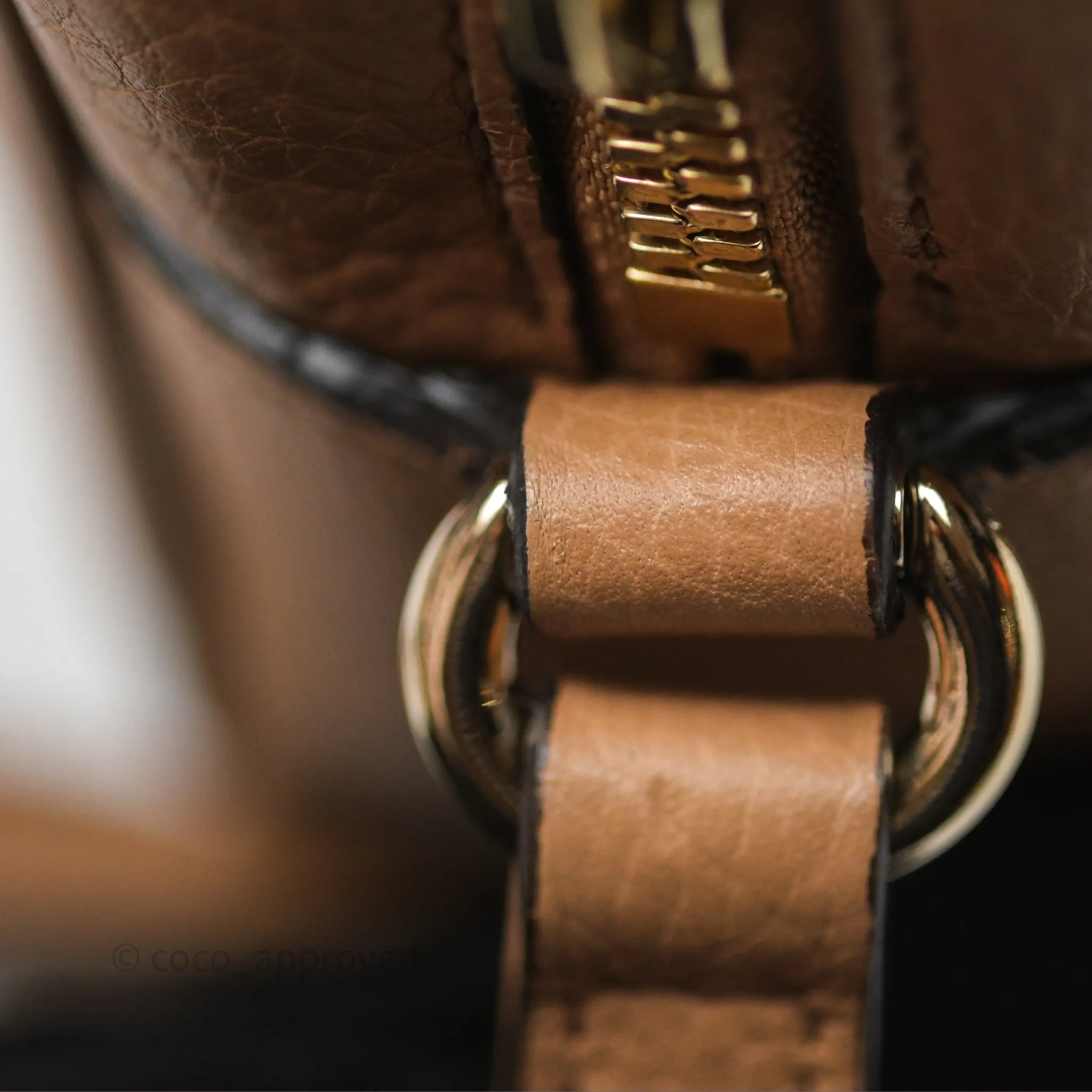 Gucci Small Soho Disco Bag Calfskin Beige
